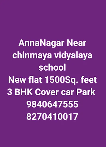 Image of: Anna Nagar Real Estates in Anna Nagar 3