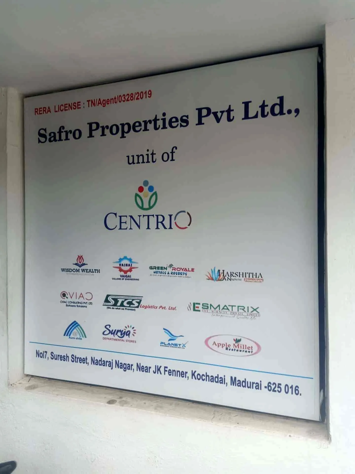 Image of: Safro Properties Private Ltd in Ponmeni