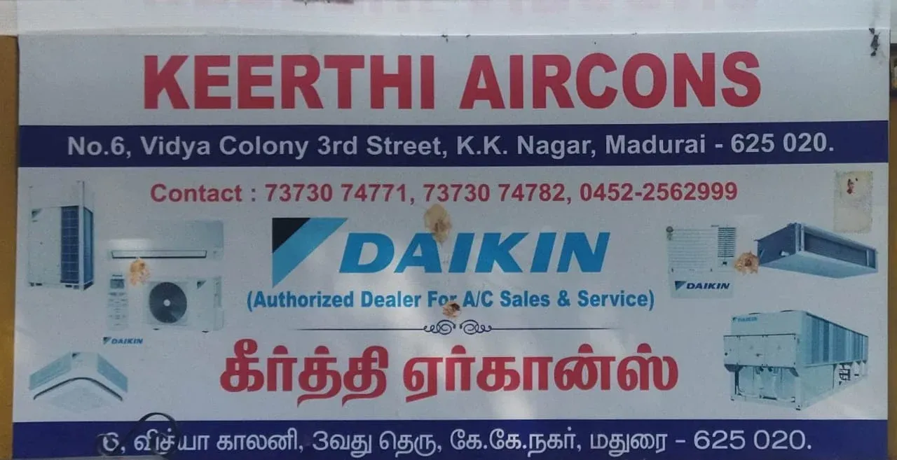 Image of: Keerthi Aircons In Kk Nagar