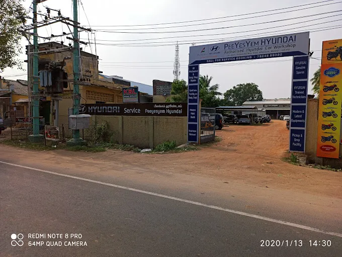Image of: Peeyesyem Hyundai Car Service Center In Villapuram