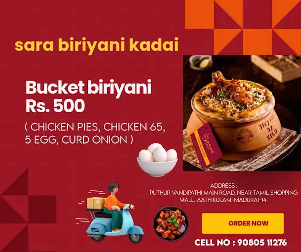 Image of: Sara Biriyani Kadai in Madurai