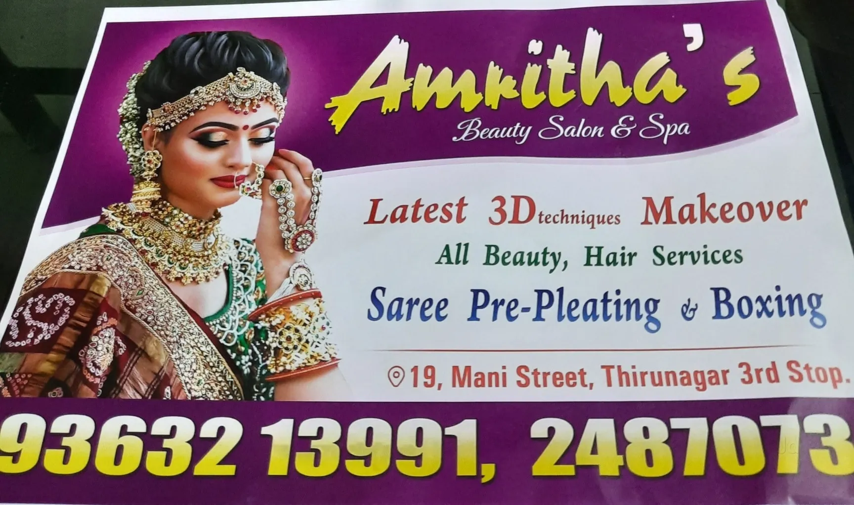 Image of: Amrithas Ladies Beauty Salon in Thiru Nagar