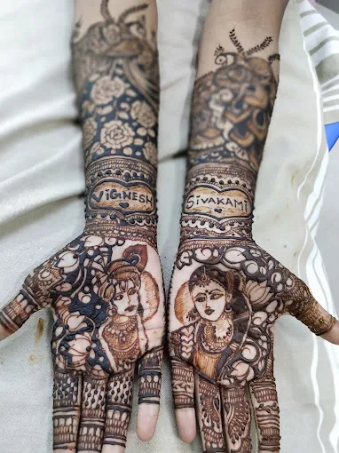 Image of: Sansika Makeoverand Mehindi Artist in Madurai 2