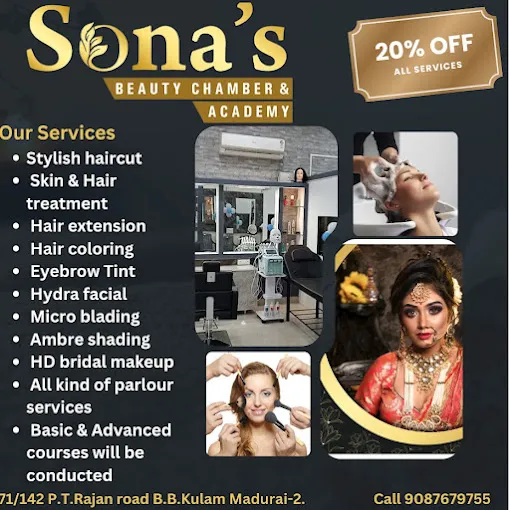 Image of: Sonas Beauty Chamber in B B Kulam