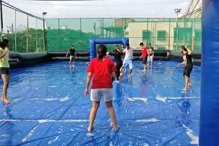 Image of: Soapy Football In Koodal Nagar