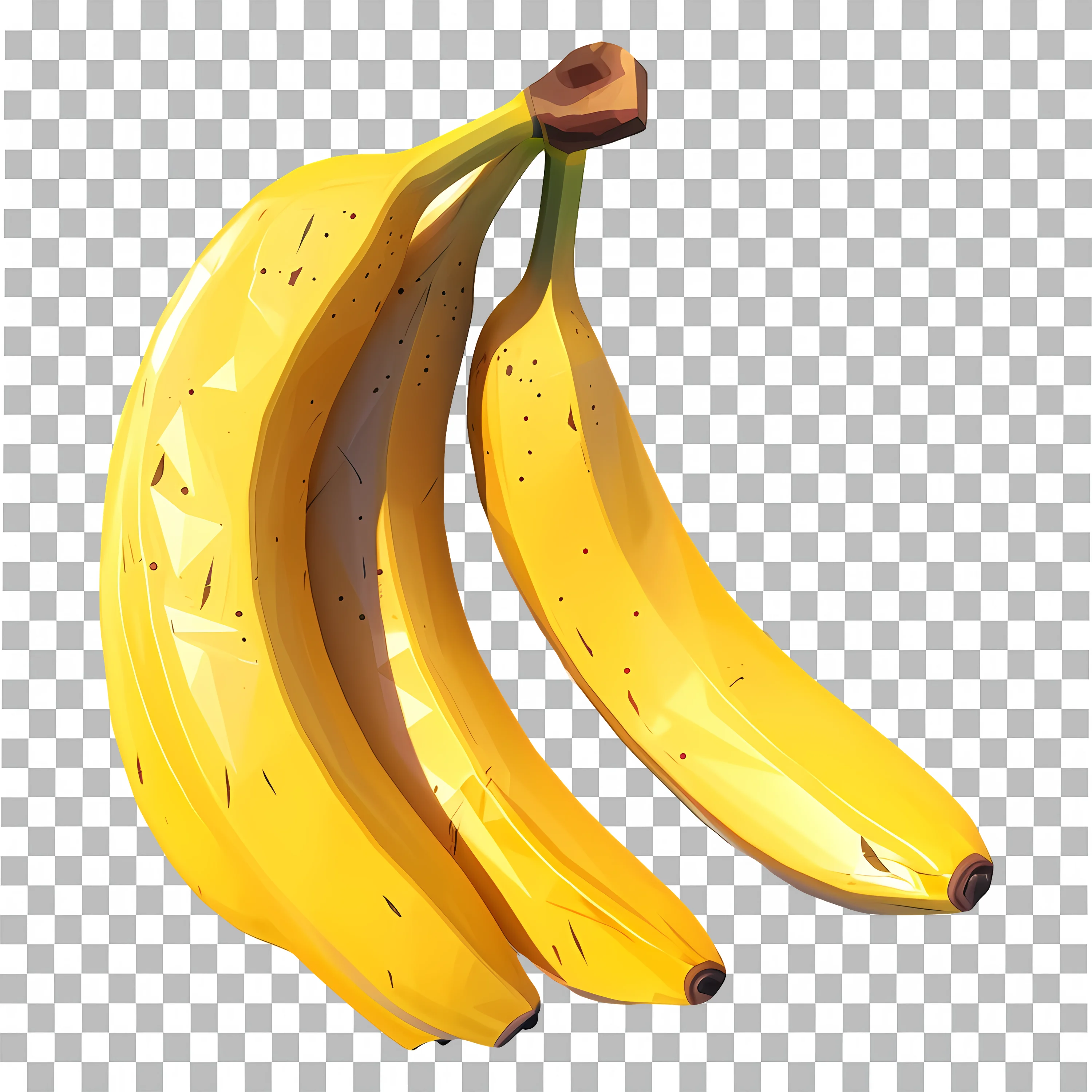 Banana Bunch Illustrated PNG Clipart