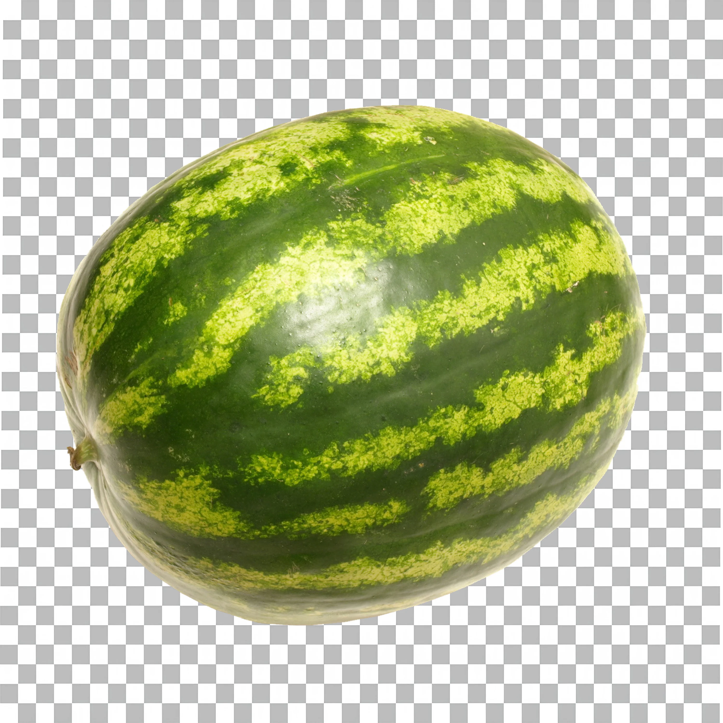 Realistic Whole and Sliced Watermelon PNG