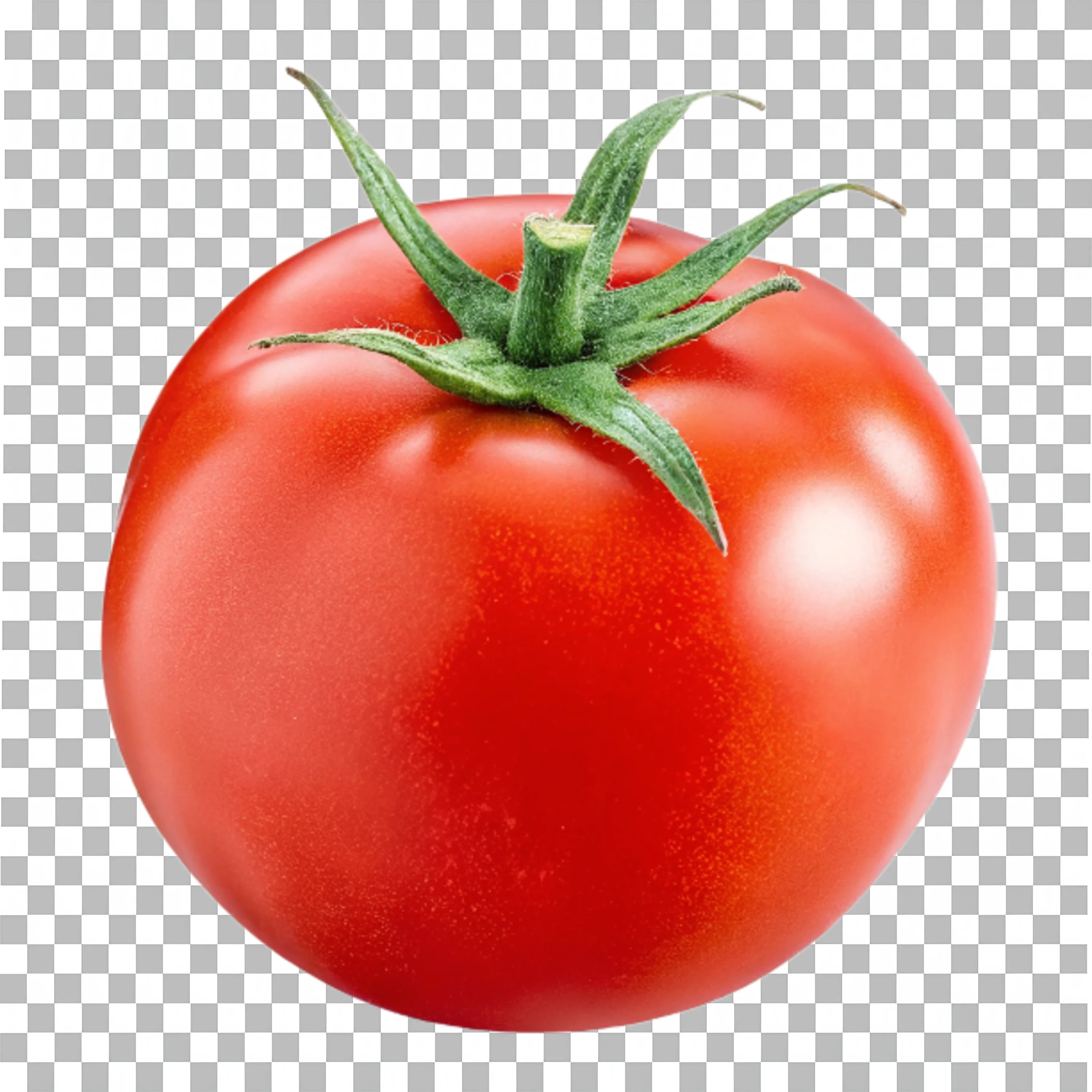 Realistic Whole Tomato PNG