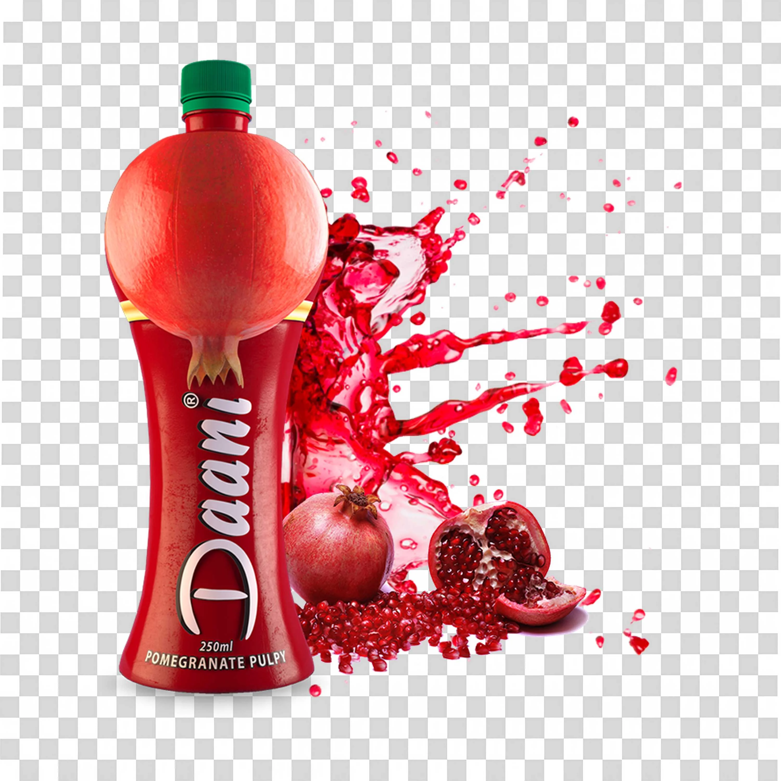 Daani Pomegranate Pulpy Drink PNG