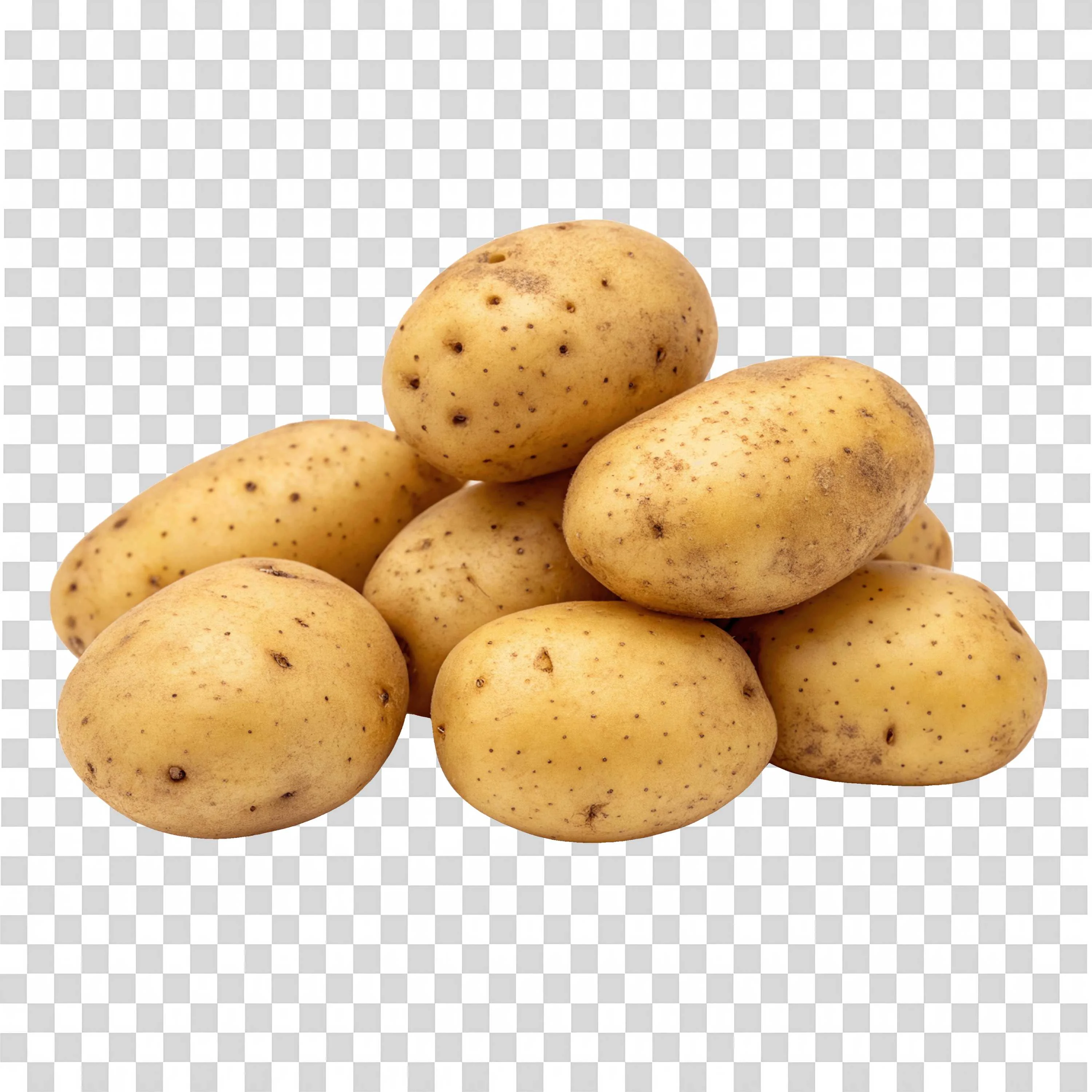 Whole Potatoes Png on Transparent Background