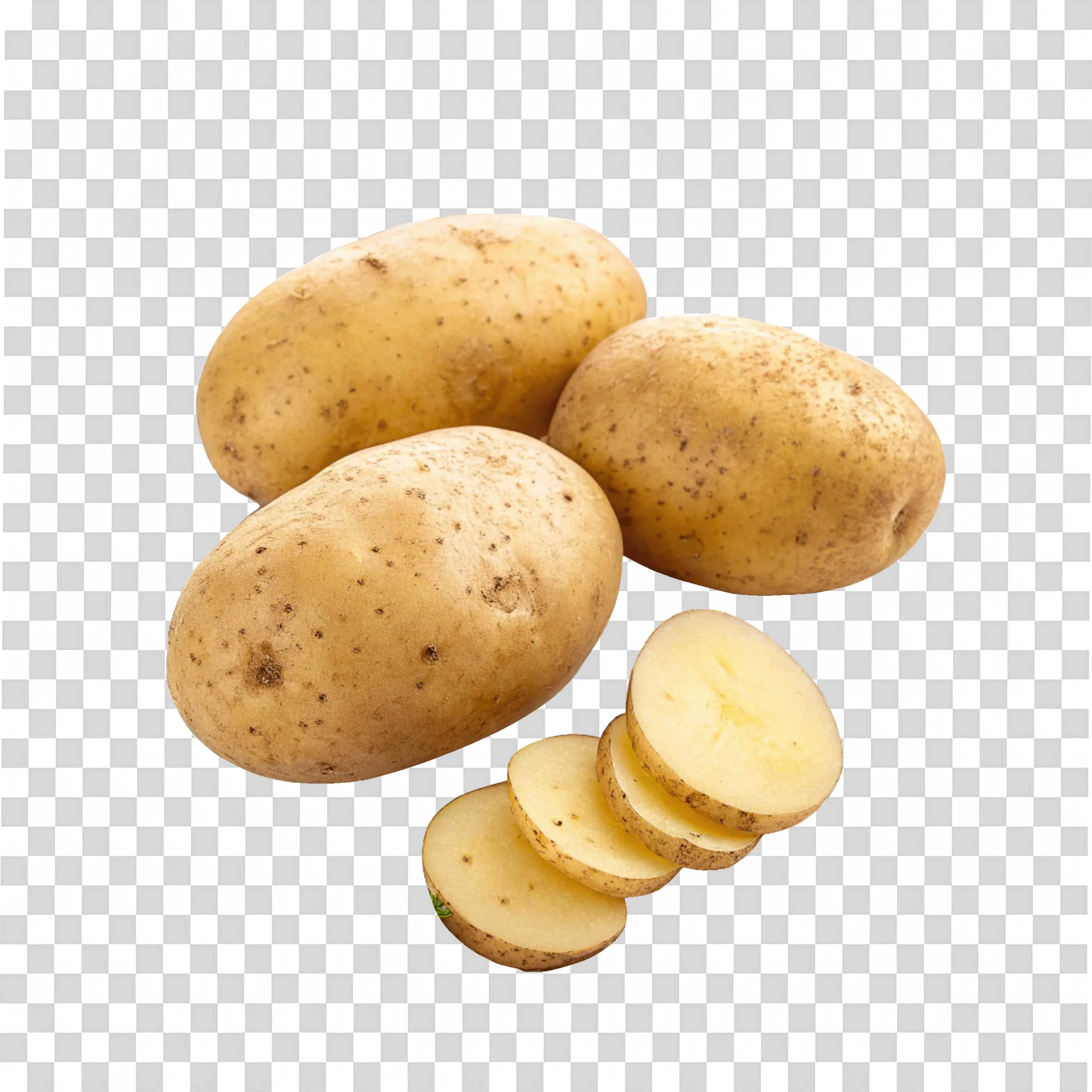 Potatoes Sliced PNG