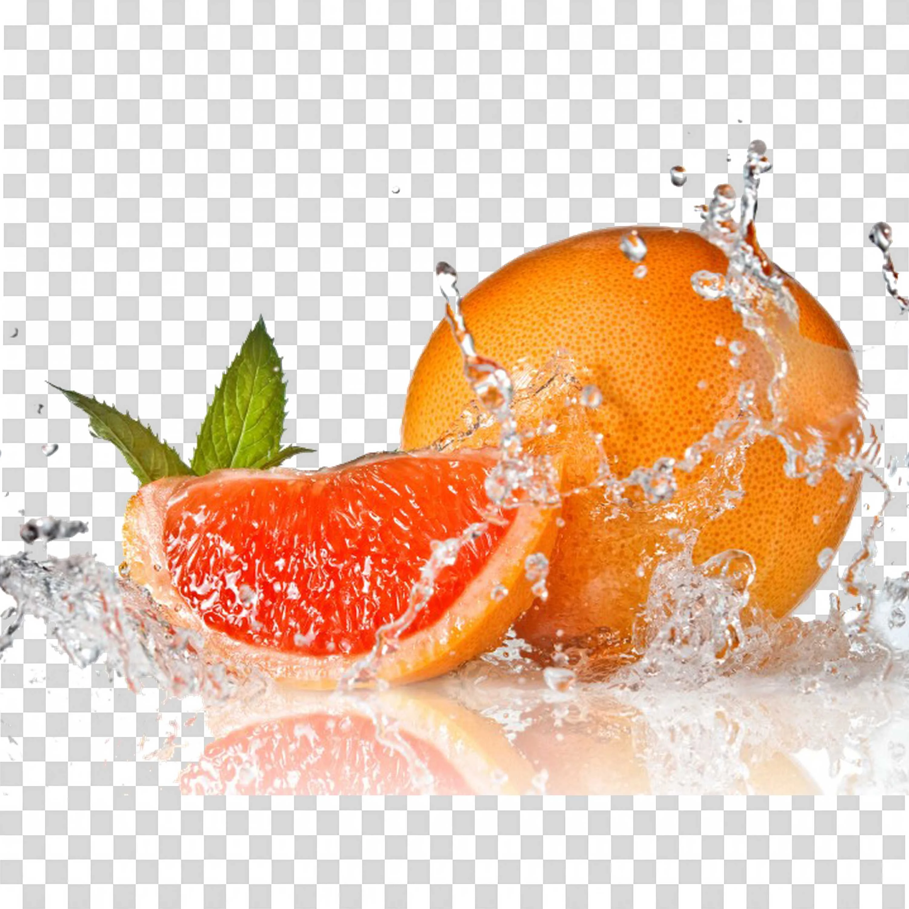 Orange Splash Png on Transparent Background