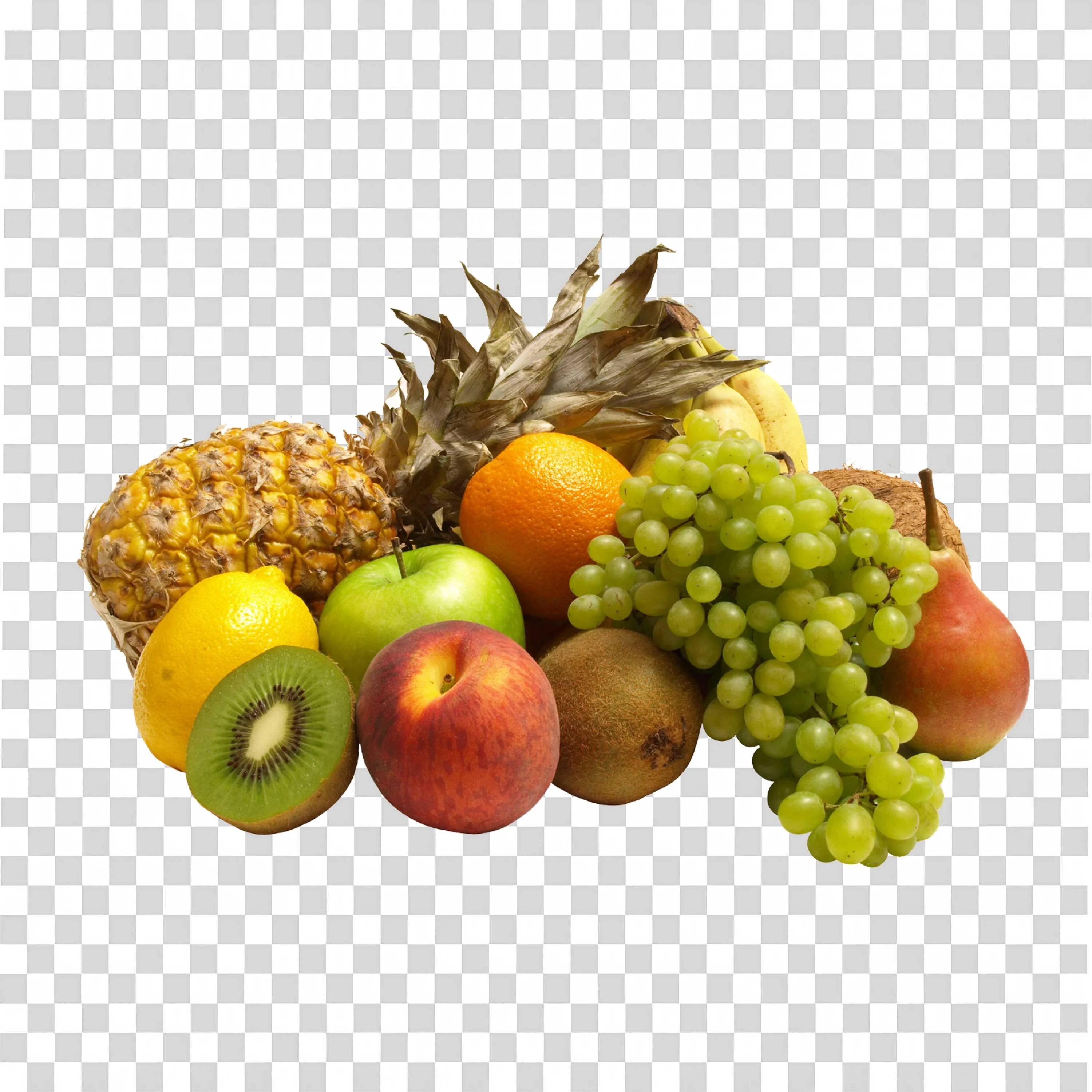 Mixed Fruit Png on Transparent Background