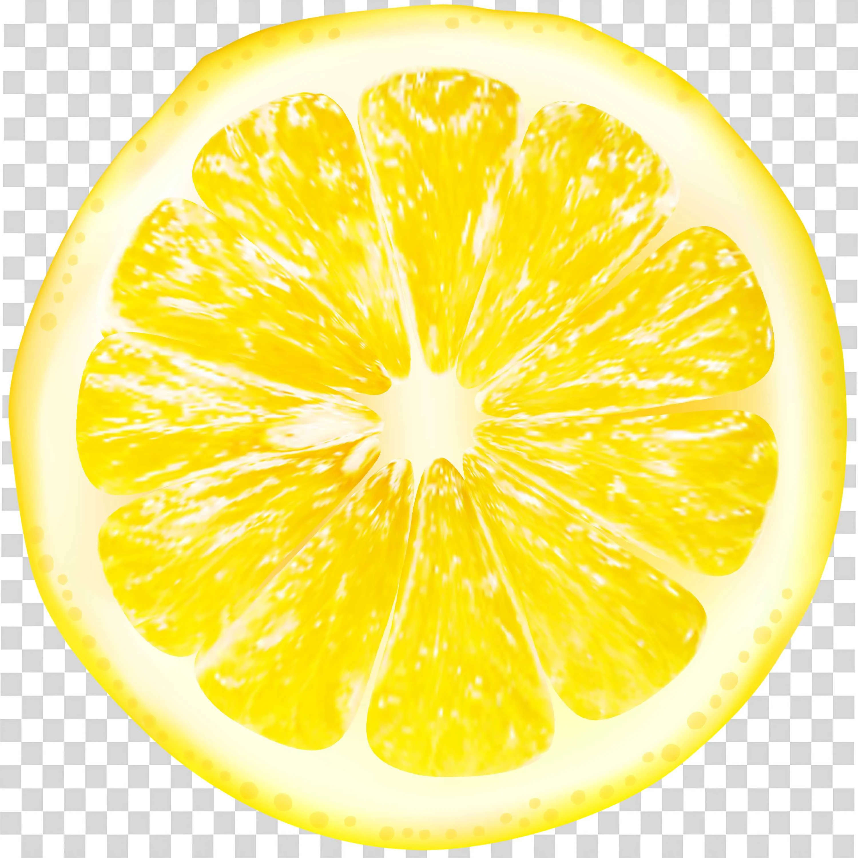 Lemon Water Splash Png on Transparent Background