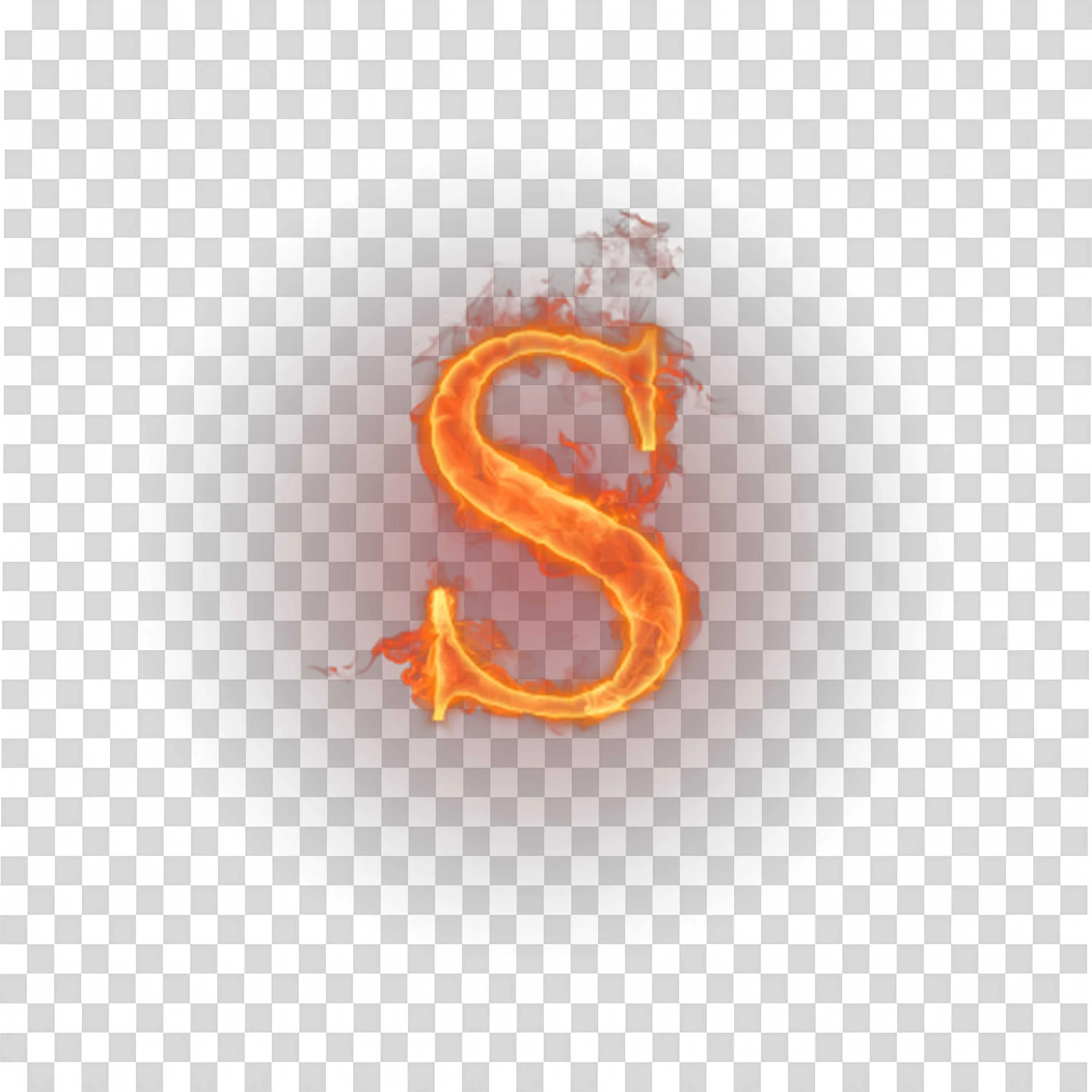 S Alphabet Png on Transparent Background