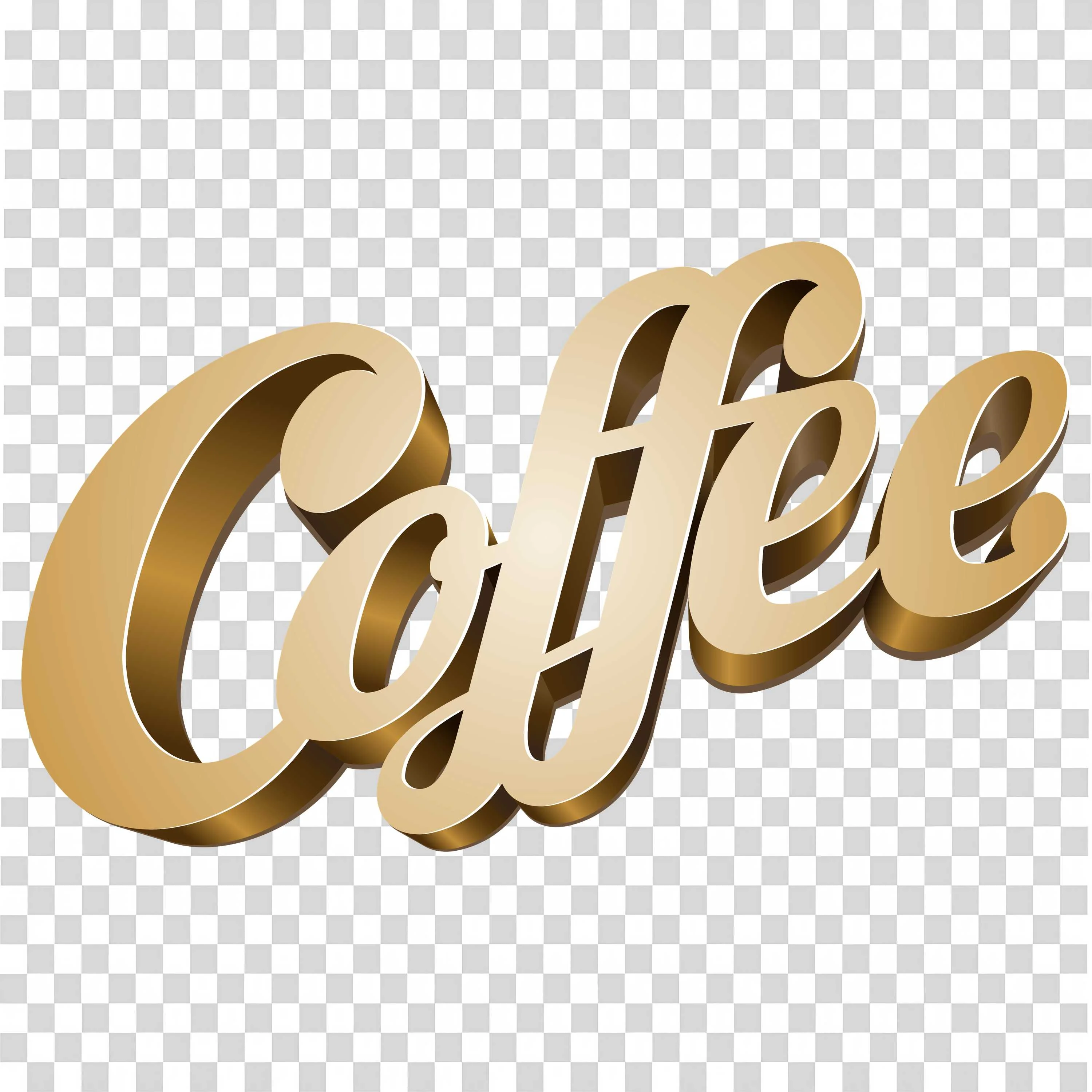 Coffee 3D Png on Transparent Background