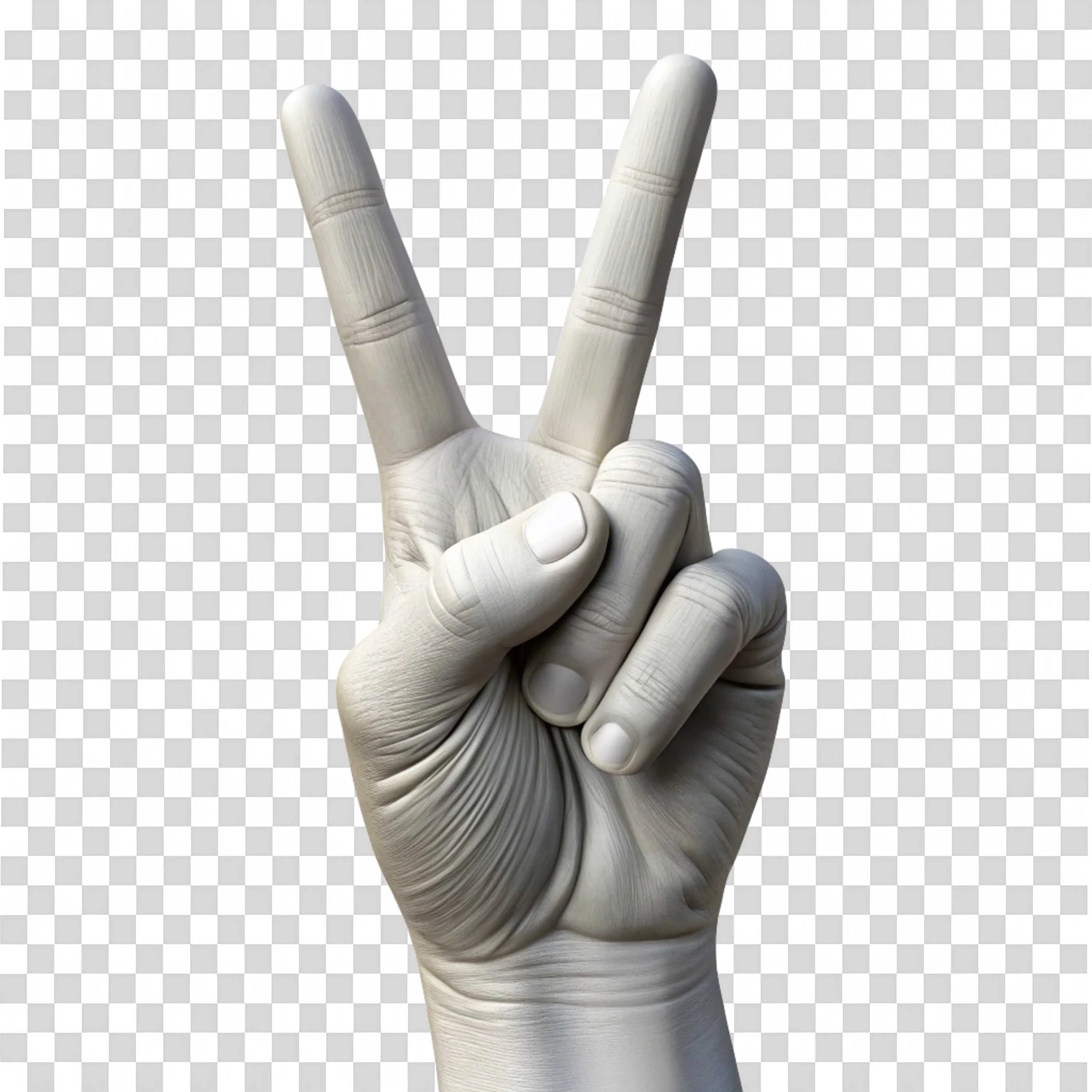 Ash Hand Gesture Peace Sign PNG