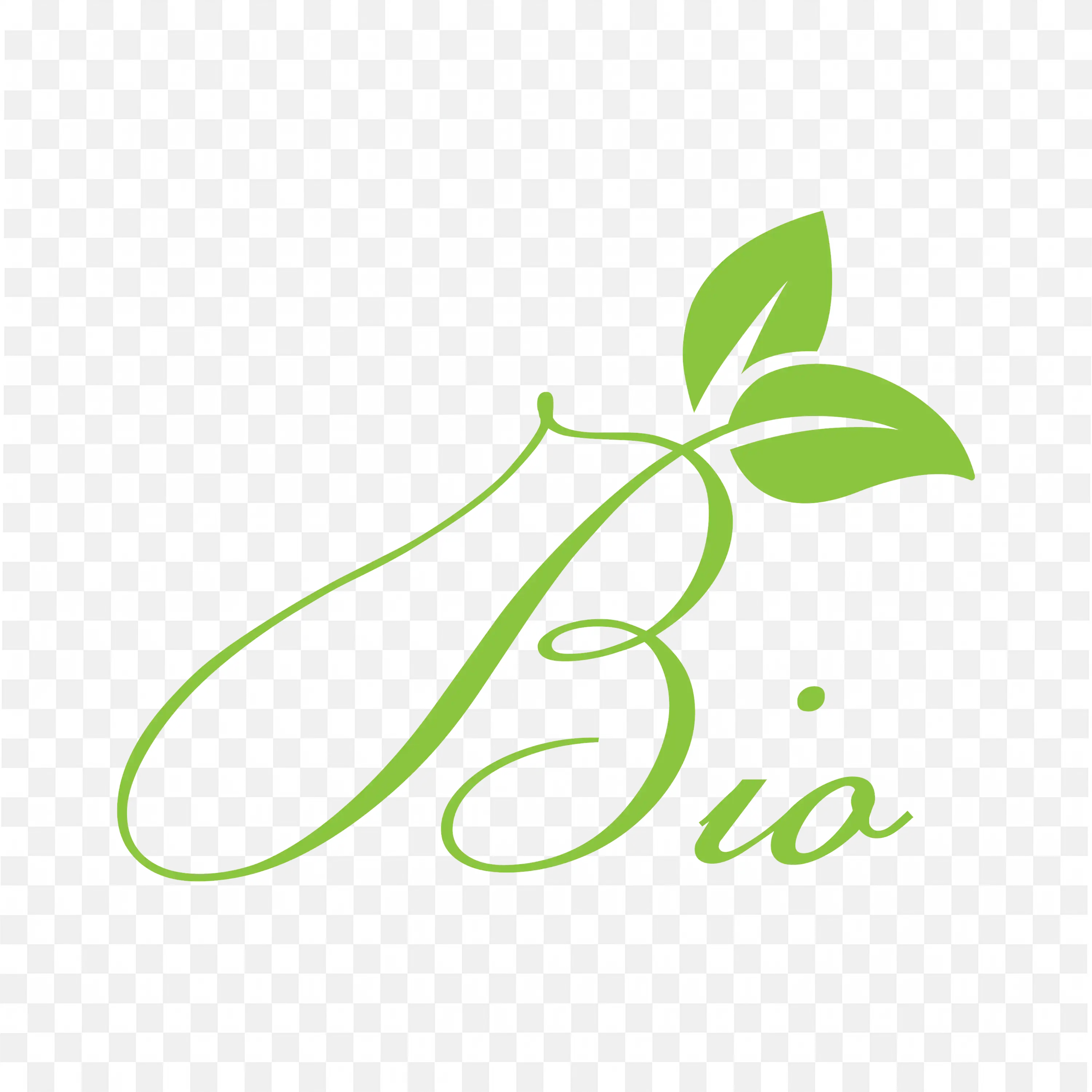 Bio Leaf Vector Logo Design with Green Nature PNG Download