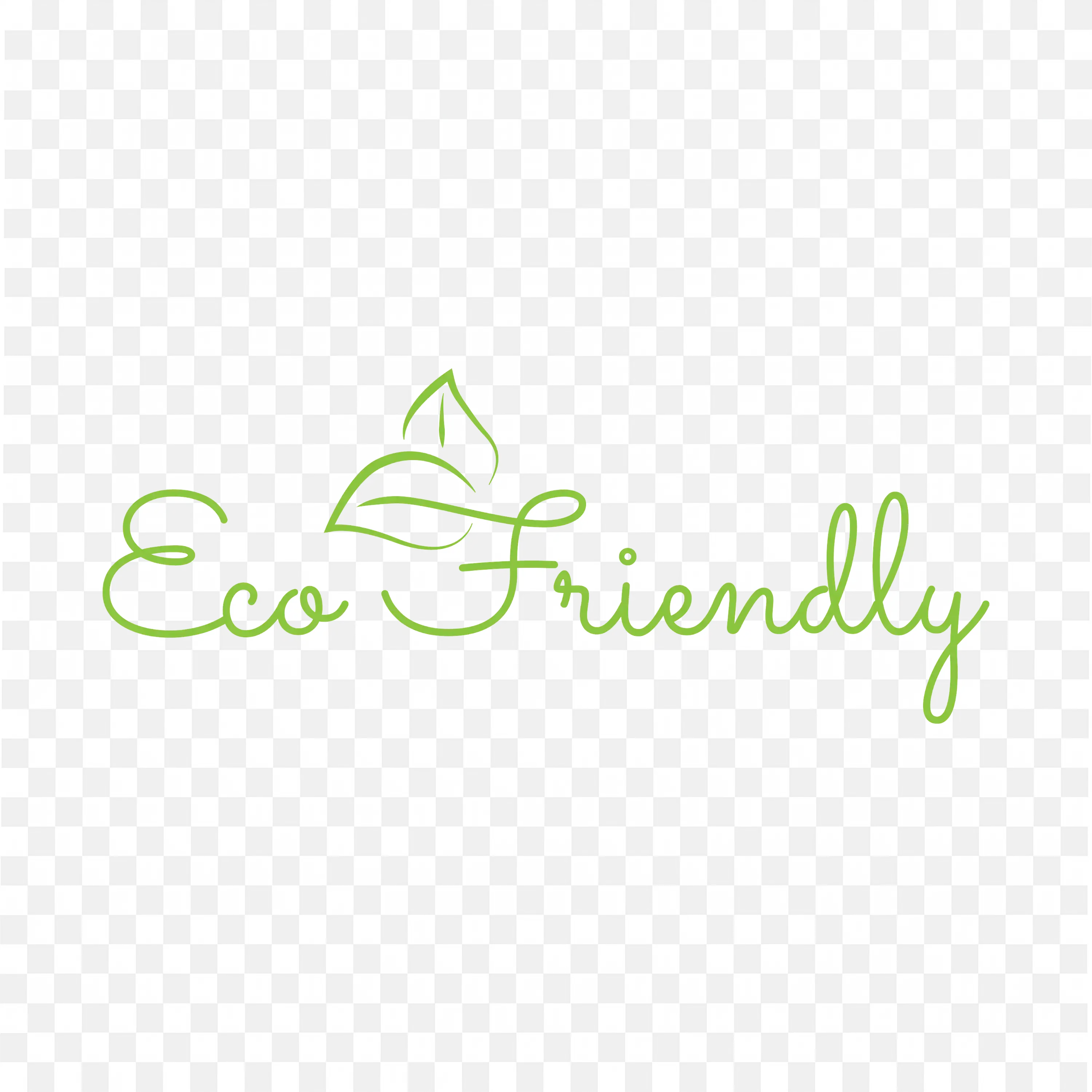 Eco Friendly Green Text Logo Design in Leaf Nature Symbol PNG