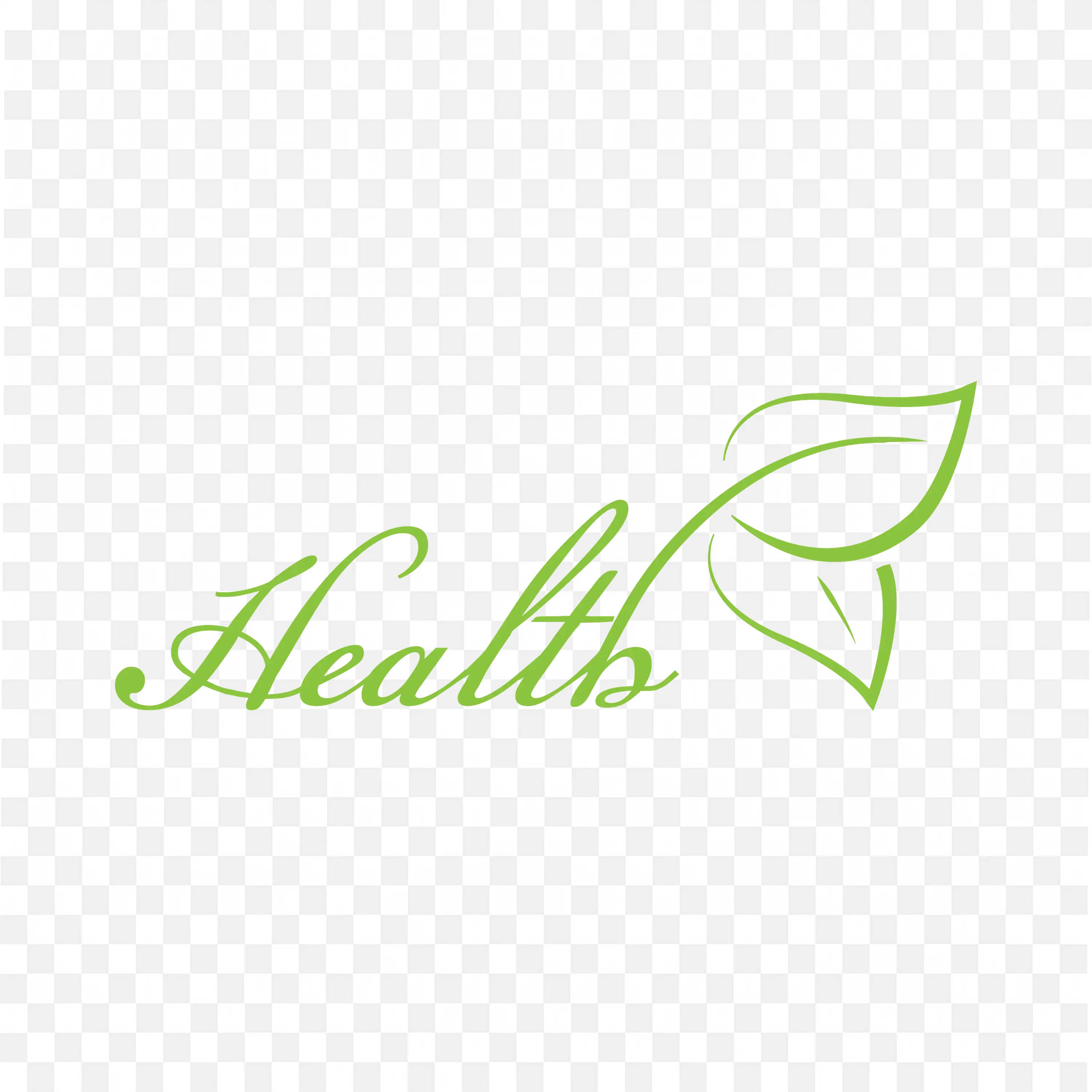 Health Leaf Nature Logo Design with Green Eco Friendly PNG