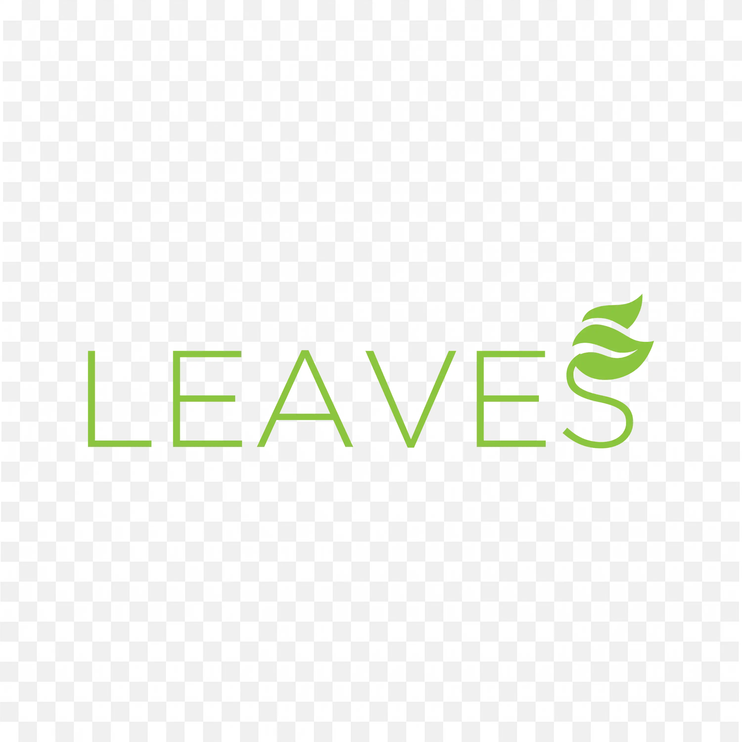 Leaves Green Text Logo Design Nature Eco PNG Download