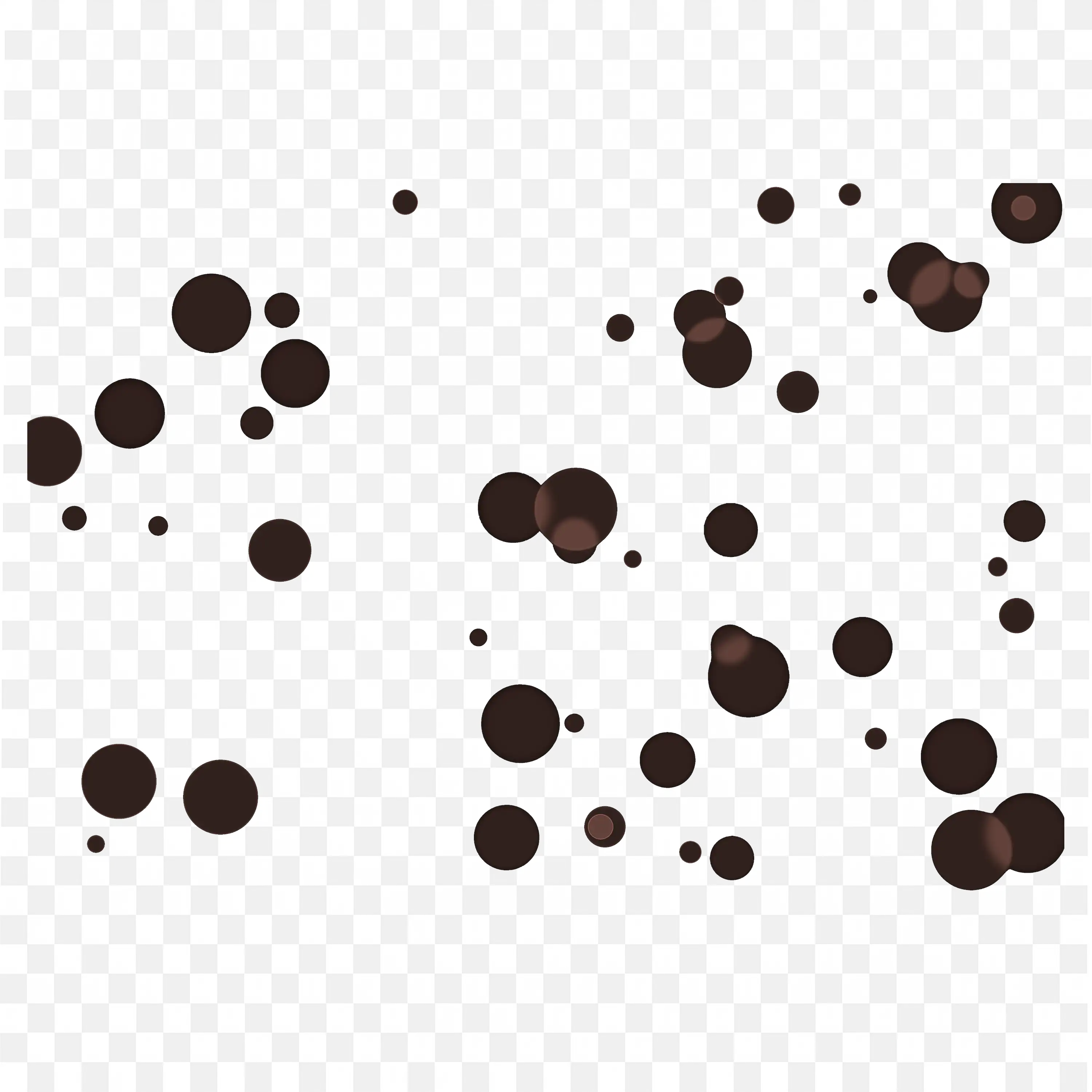 Brown Bokeh Circle Layer on Black Background PNG Download