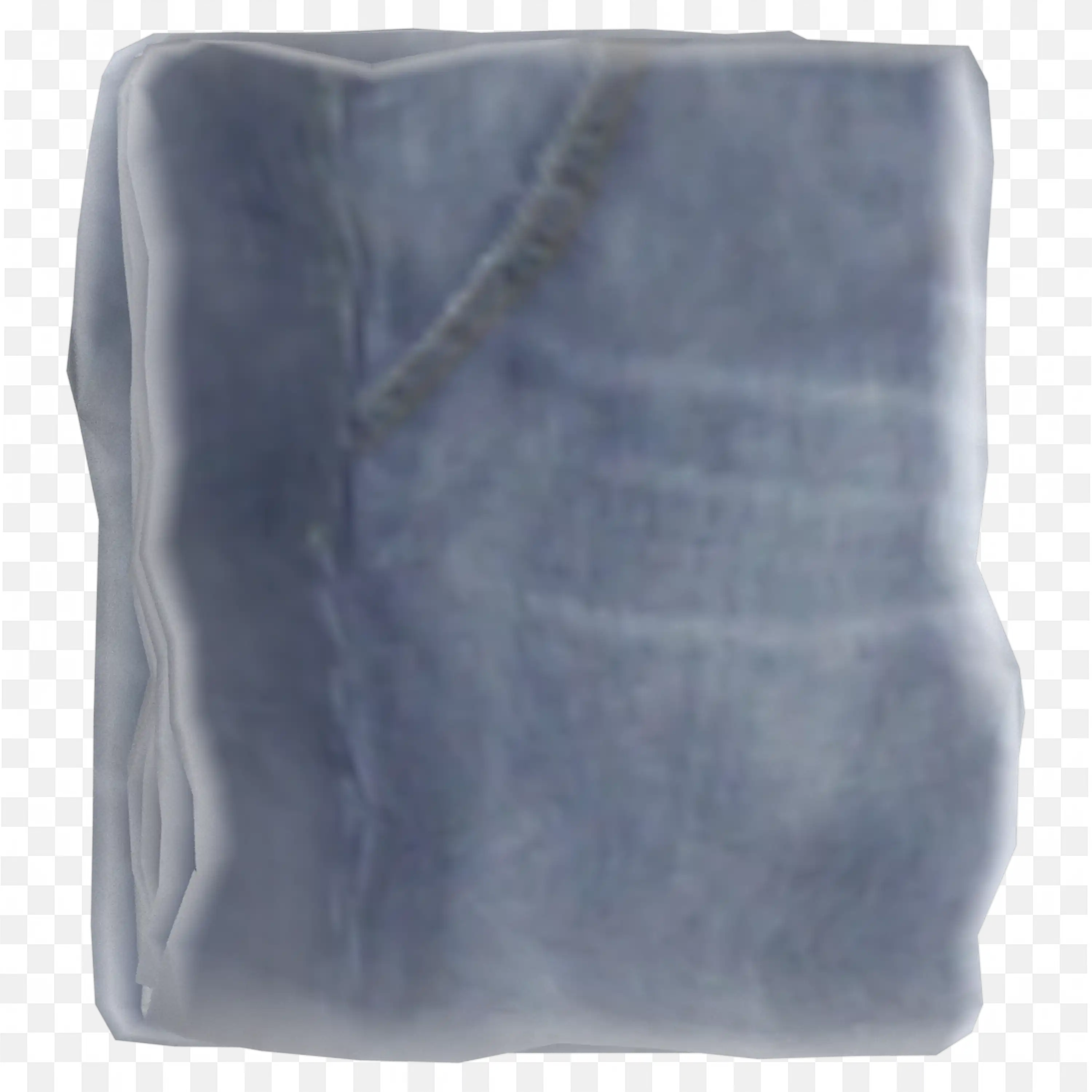 Folded Blue with Denim Fabric Texture PNG Download