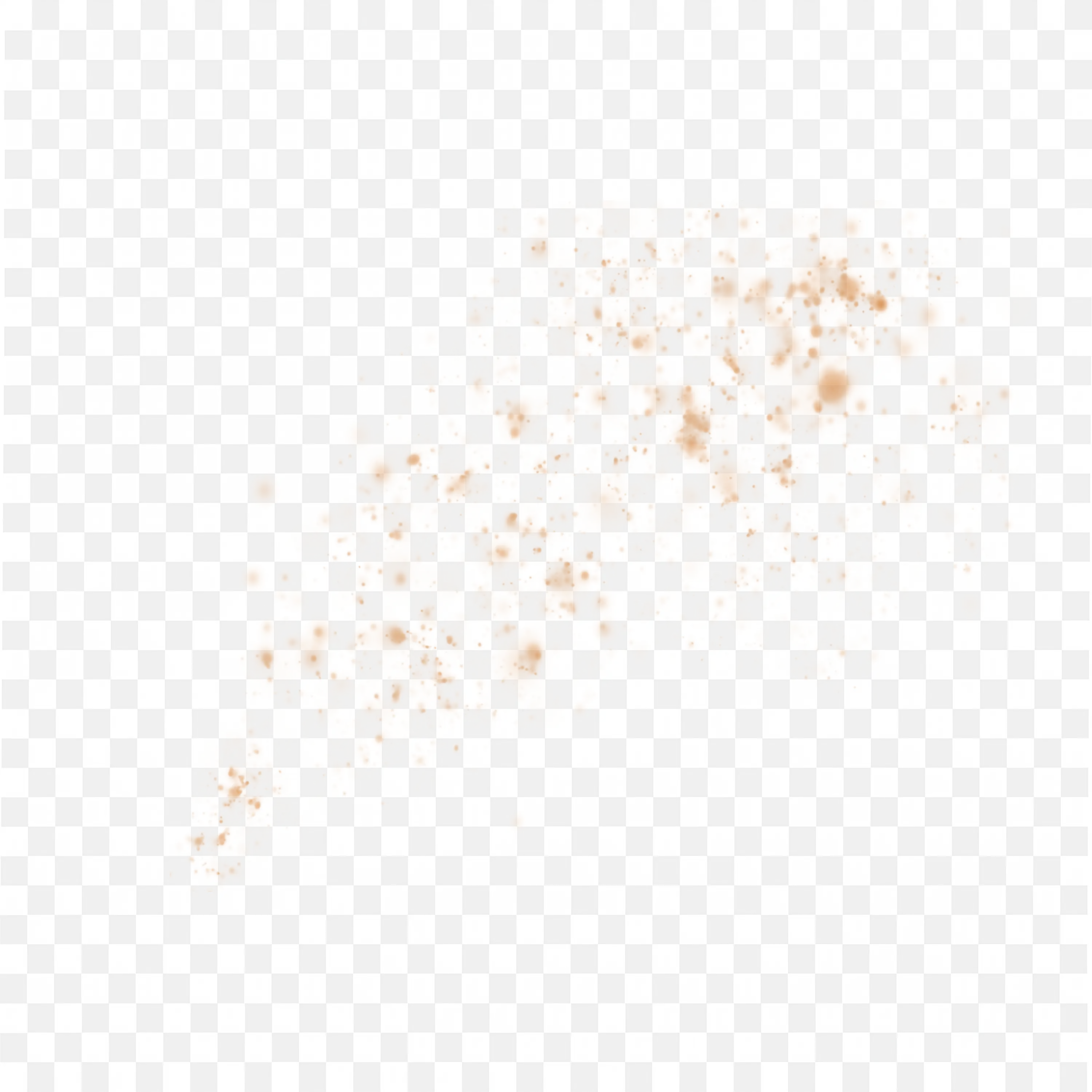 Gold Glitter Dust Splash on White Background PNG Download