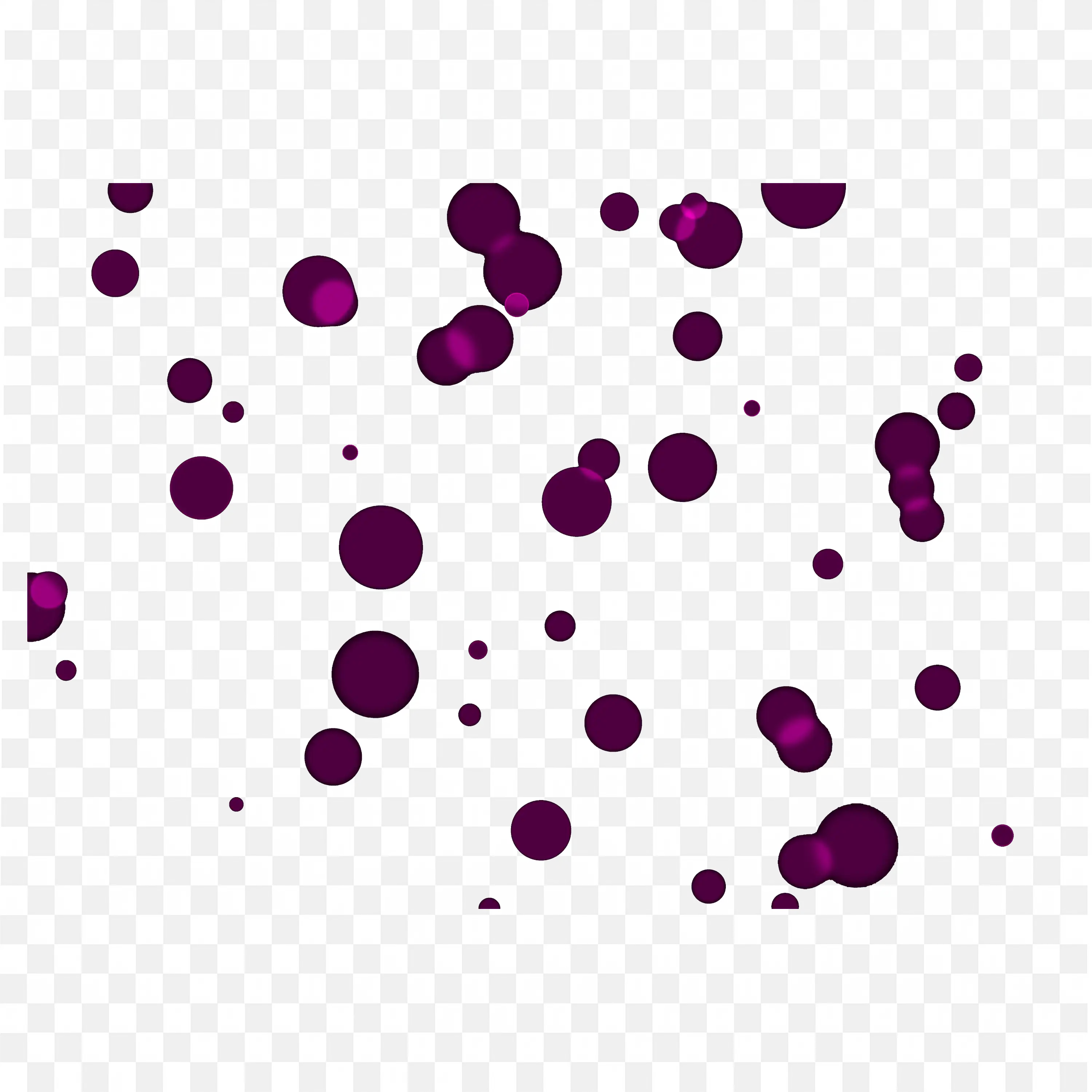 Group of Purple Bokeh on Black Background Free PNG