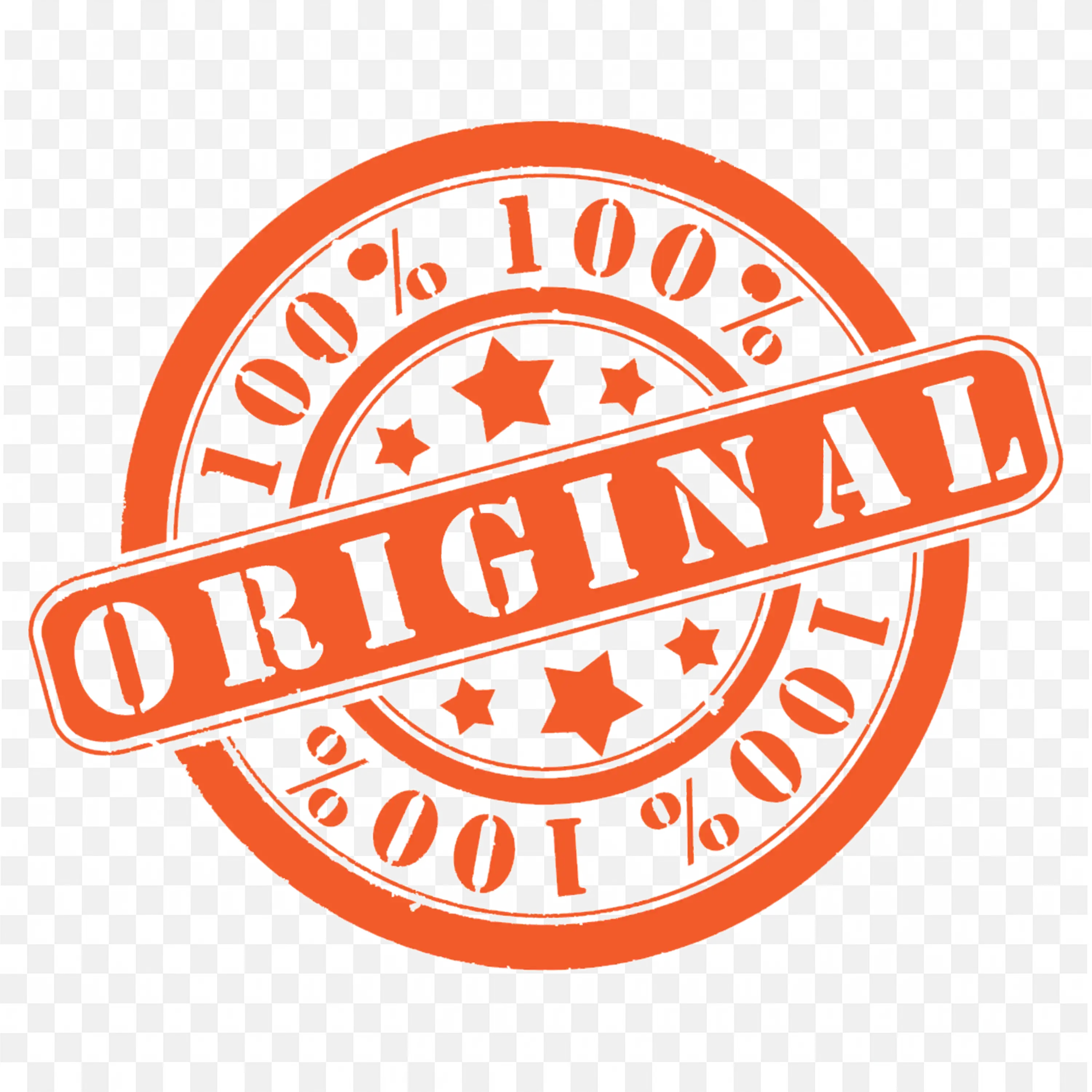 Hundred Percent Genuine and Original Quality Stamp PNG
