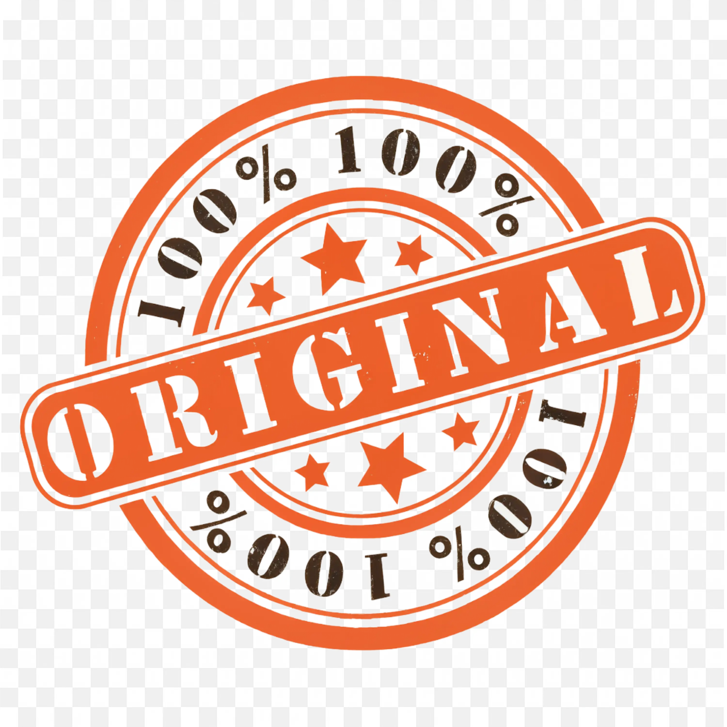 Hundred Percent Original Quality Stamp Badge Seal PNG Icon