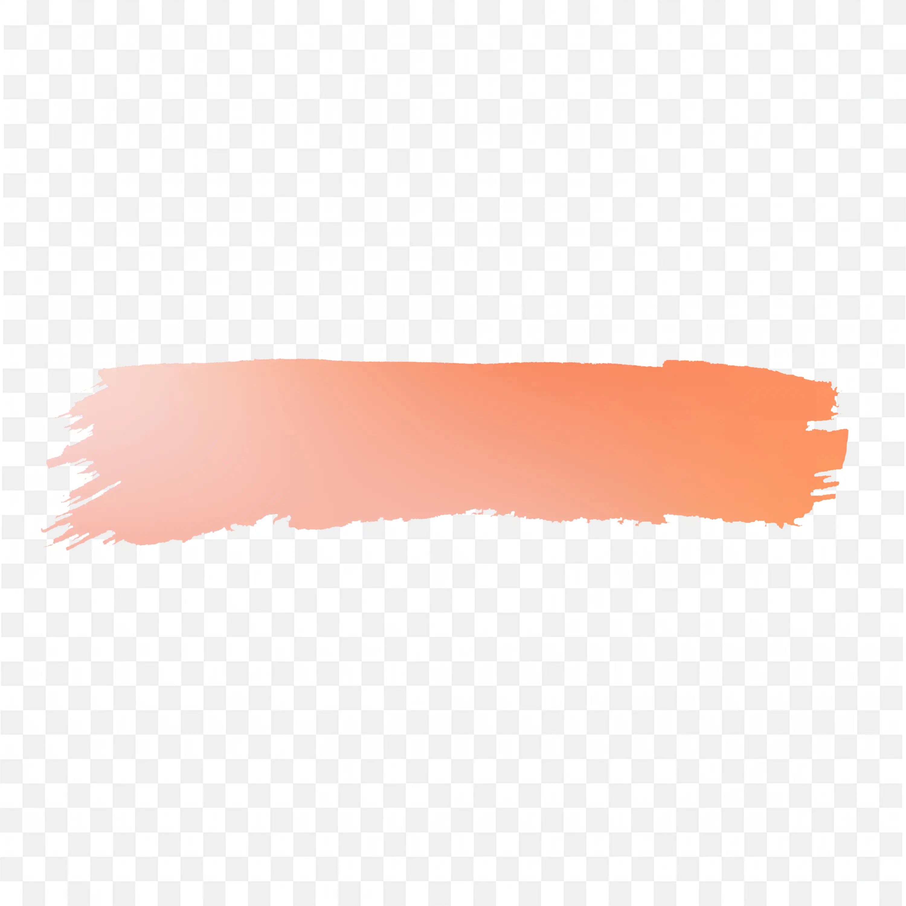 Light Orange and Brush Stroke Grunge Banner Free PNG Download