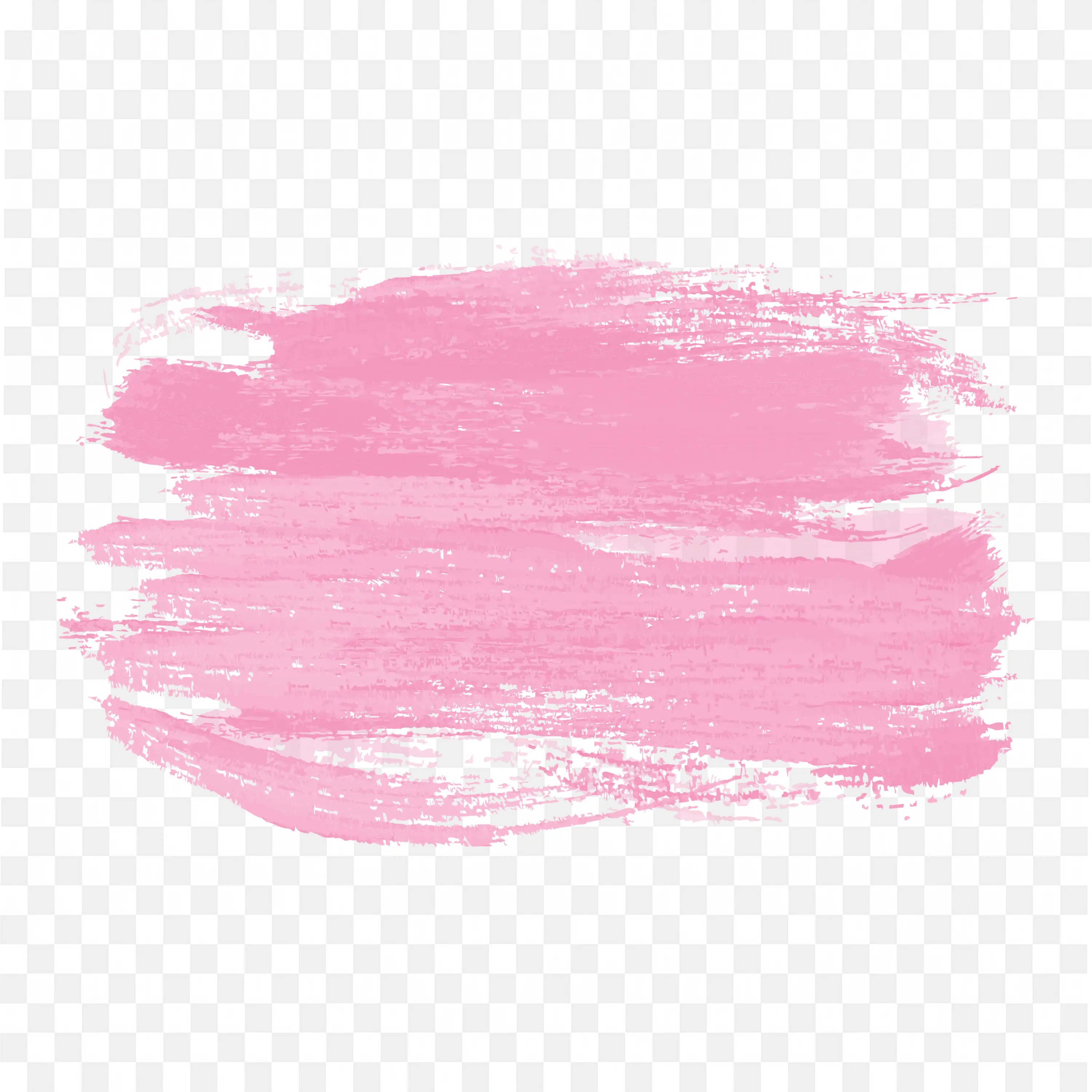 Light Pink Dry Brush Stroke on White Canvas Background PNG