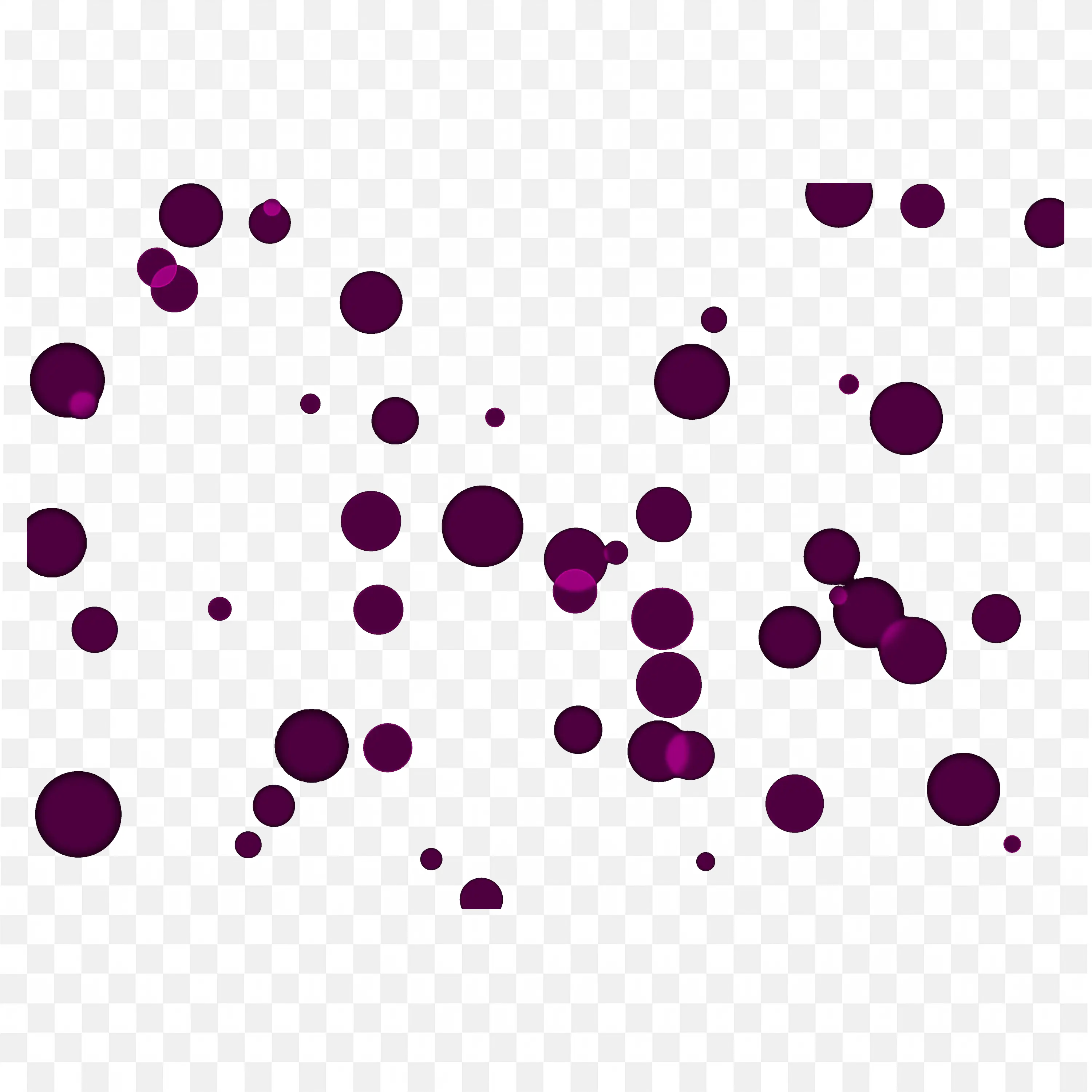 Magenta Bokeh Overlay on Black Background Transparent PNG