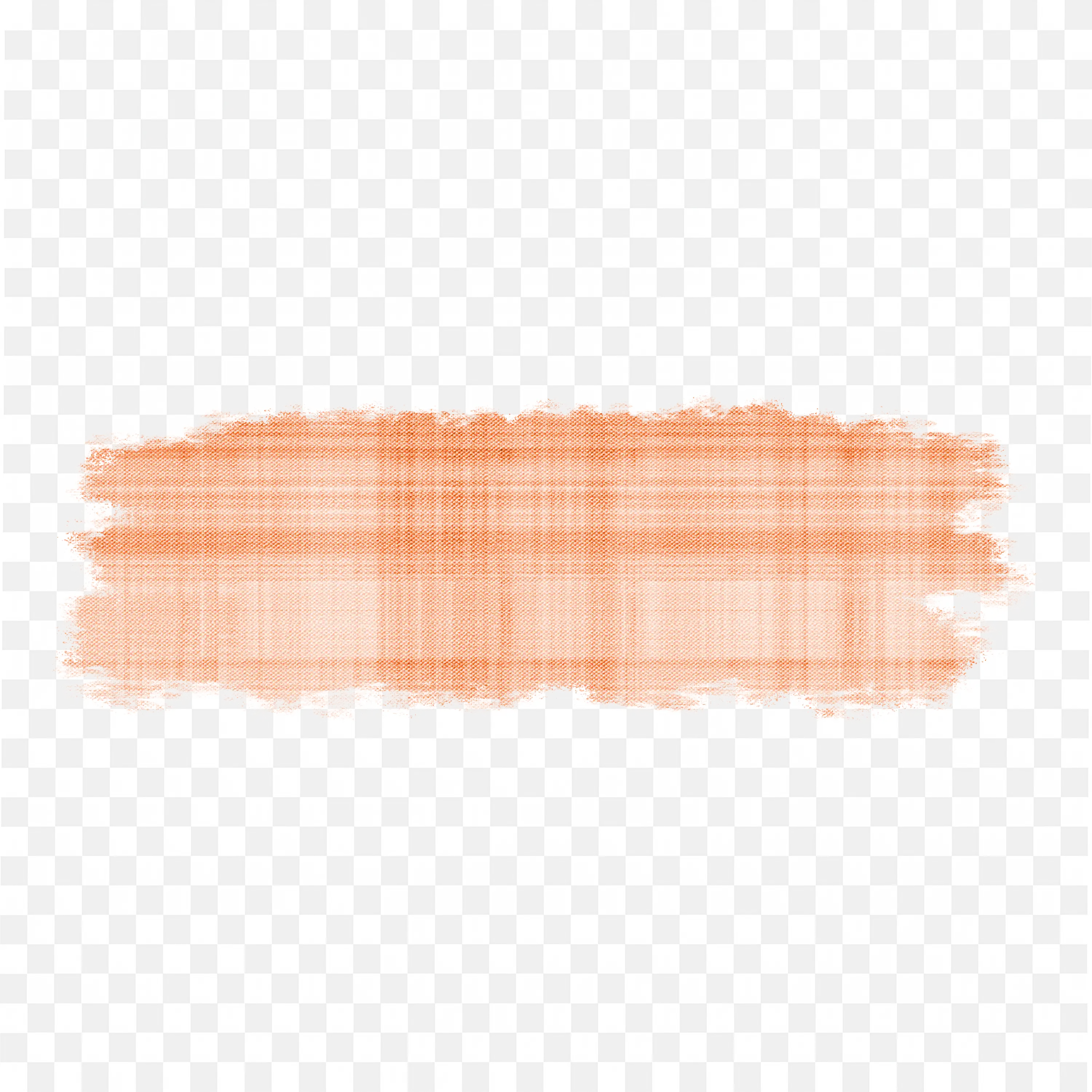 Orange Horizontal Brush Line Banner with Texture PNG