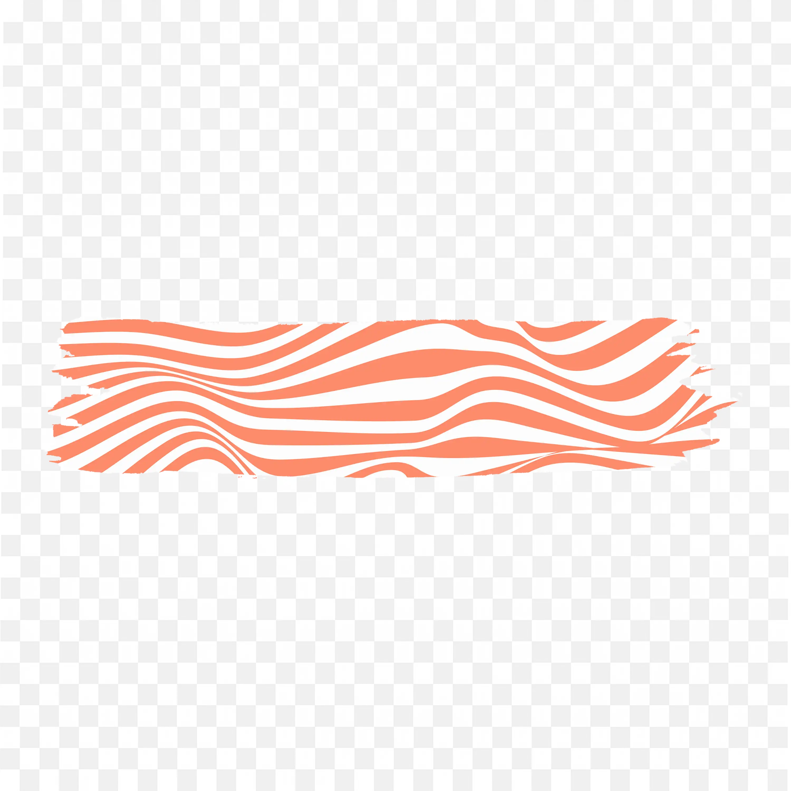Orange Wavy Line Pattern Banner with Movement PNG Download