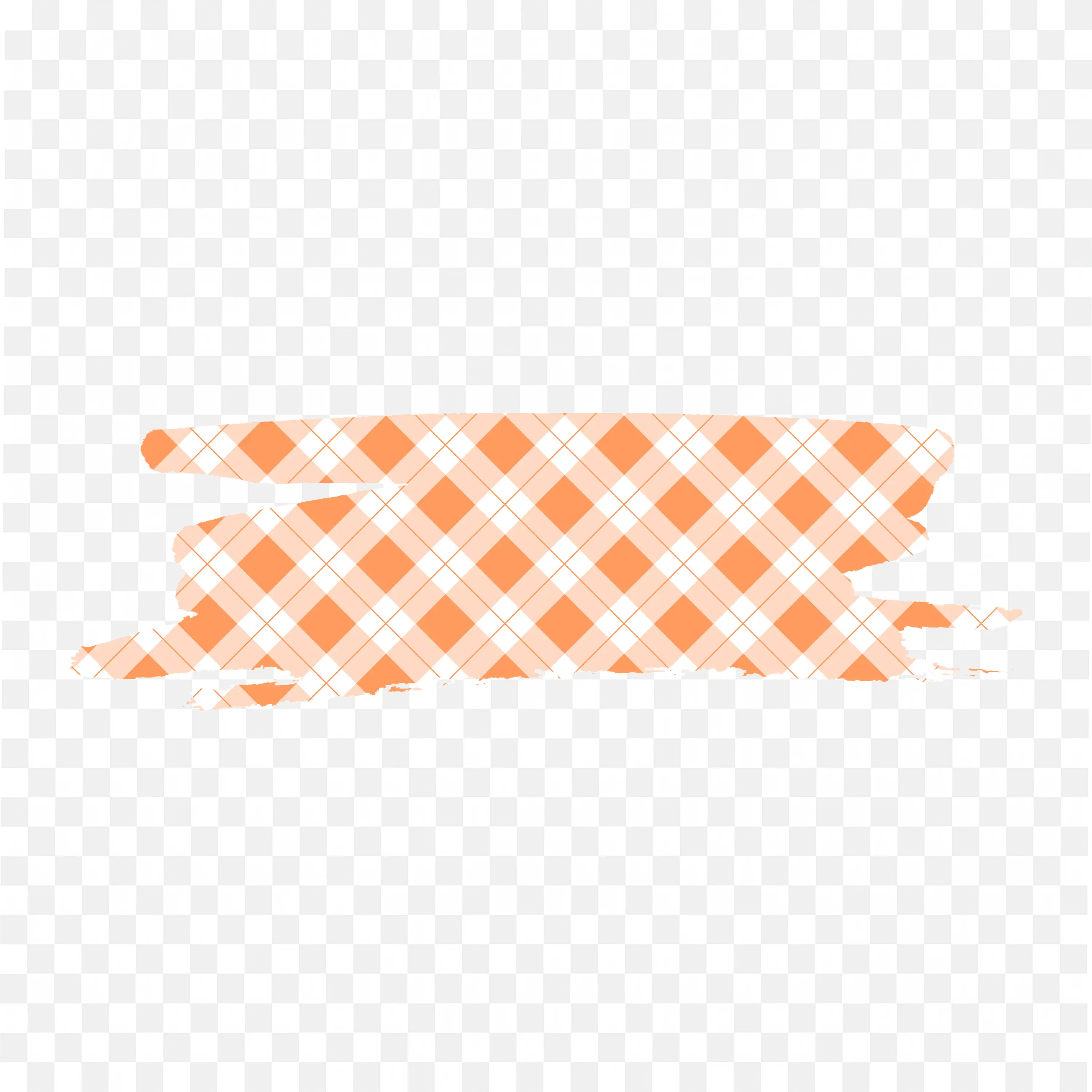Peach Checkerboard and Grid Pattern Banner PNG Download