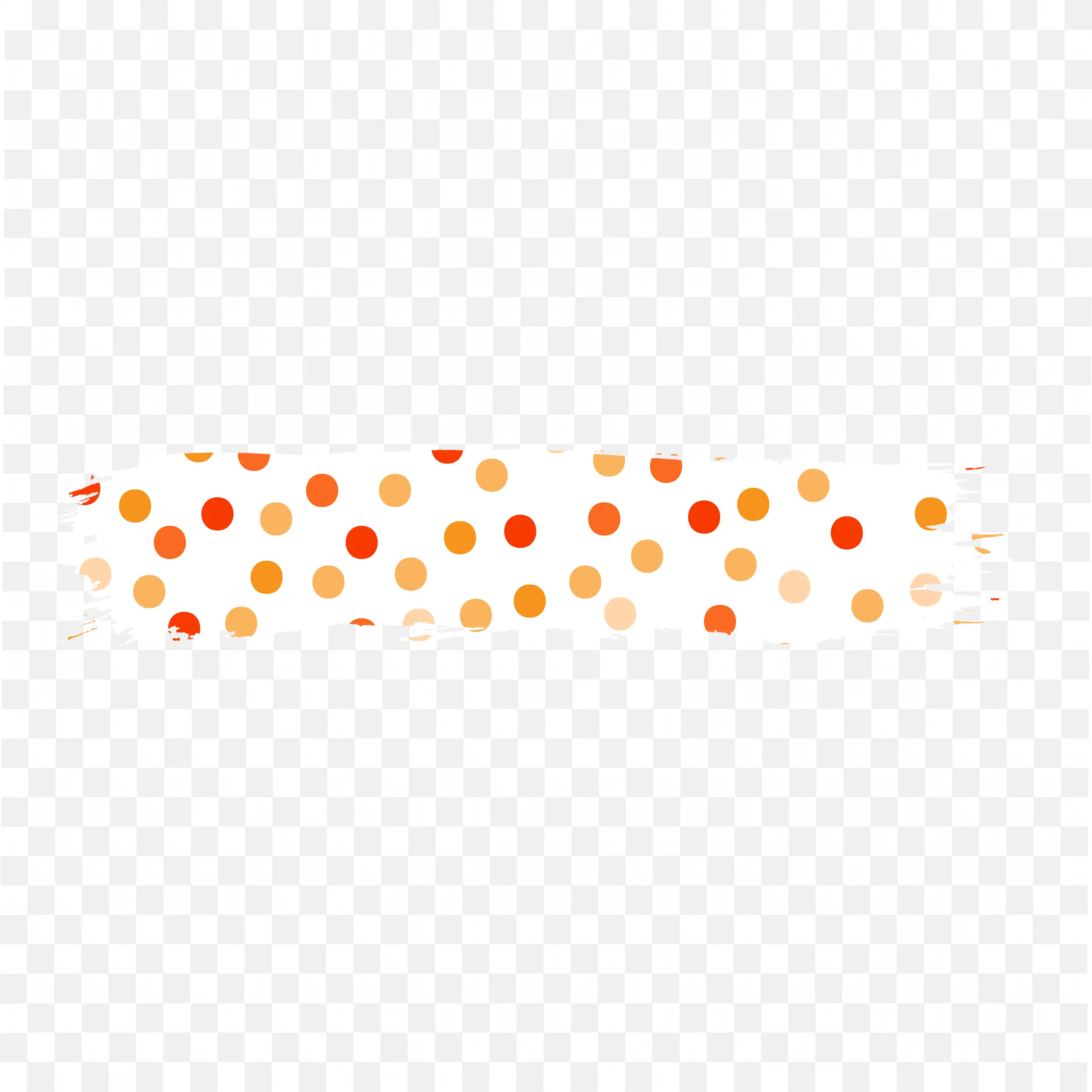 Peach Dotted in Scatter Pattern Banner Free PNG Download