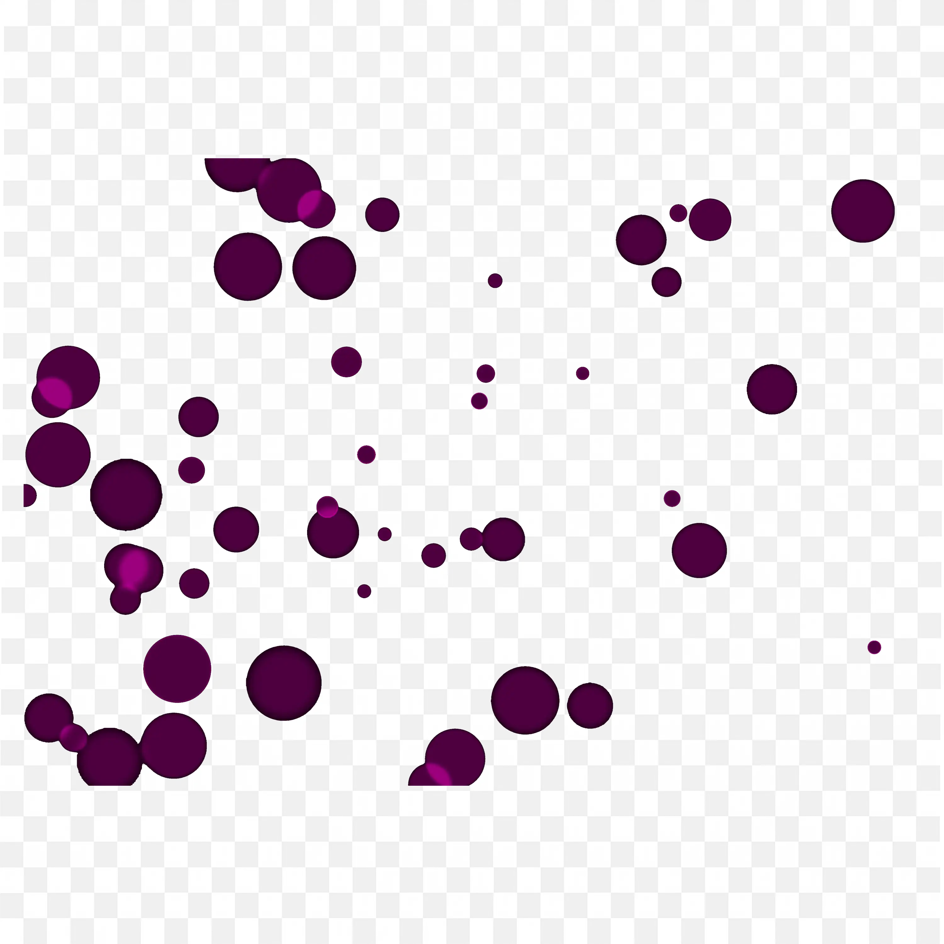 Pink Bokeh Circle Overlay on Black Transparent Background PNG