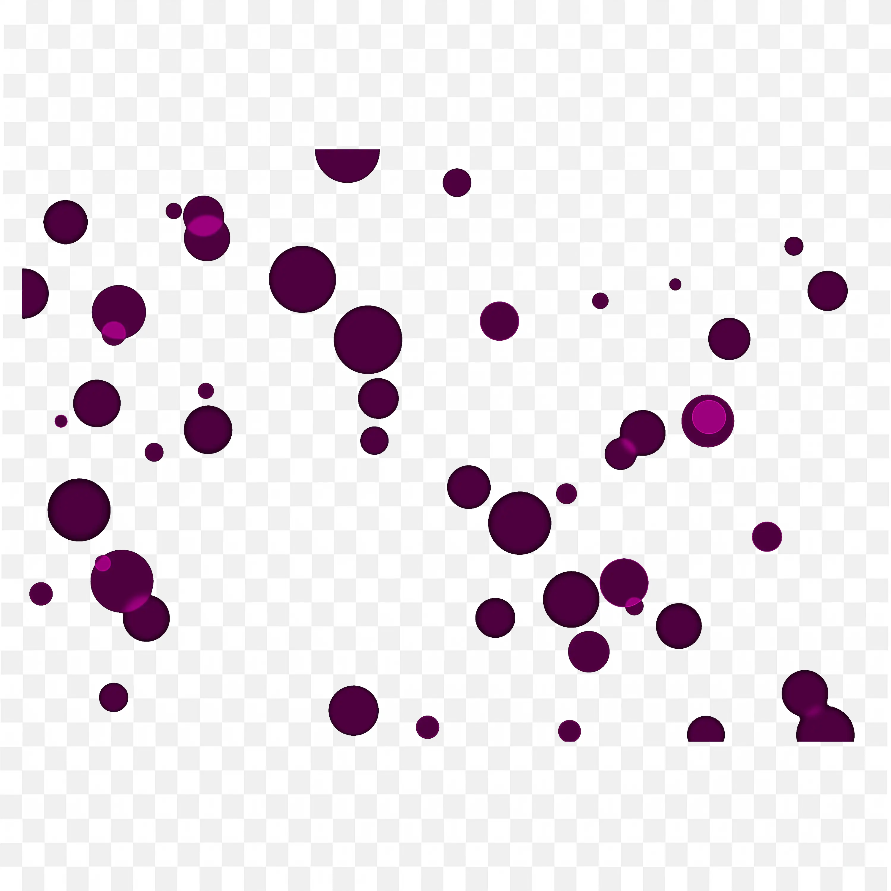 Pink Bokeh Light Overlay on Black Transparent Background PNG