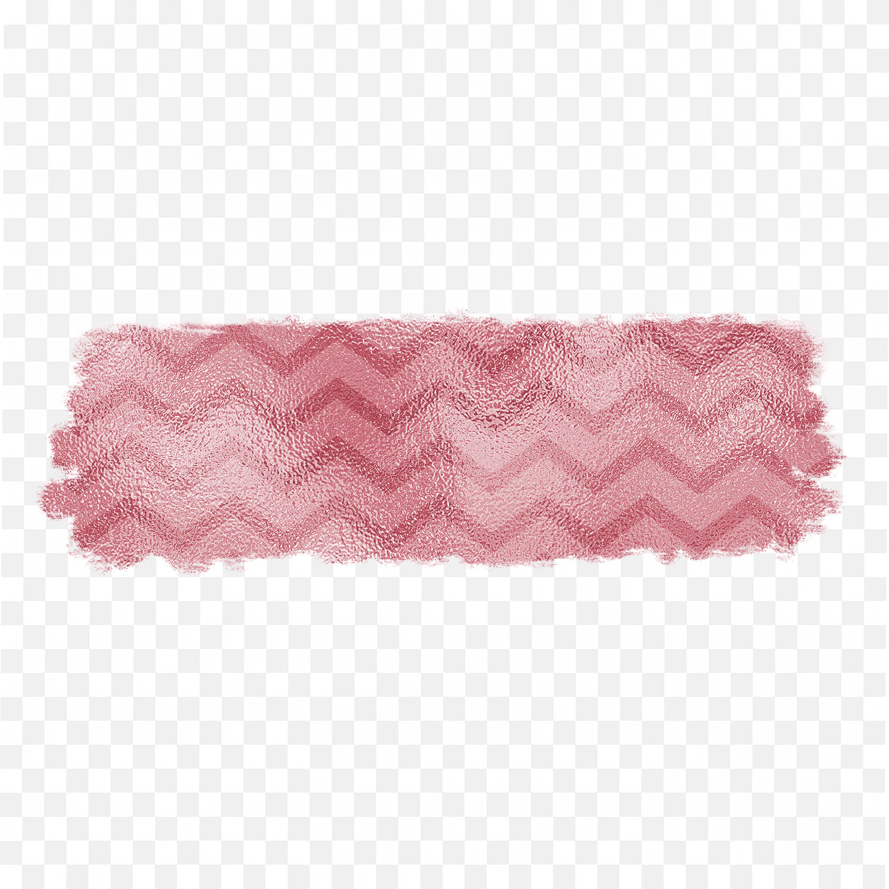 Pink Chevron Pattern Brush Stroke Banner Isolated PNG File