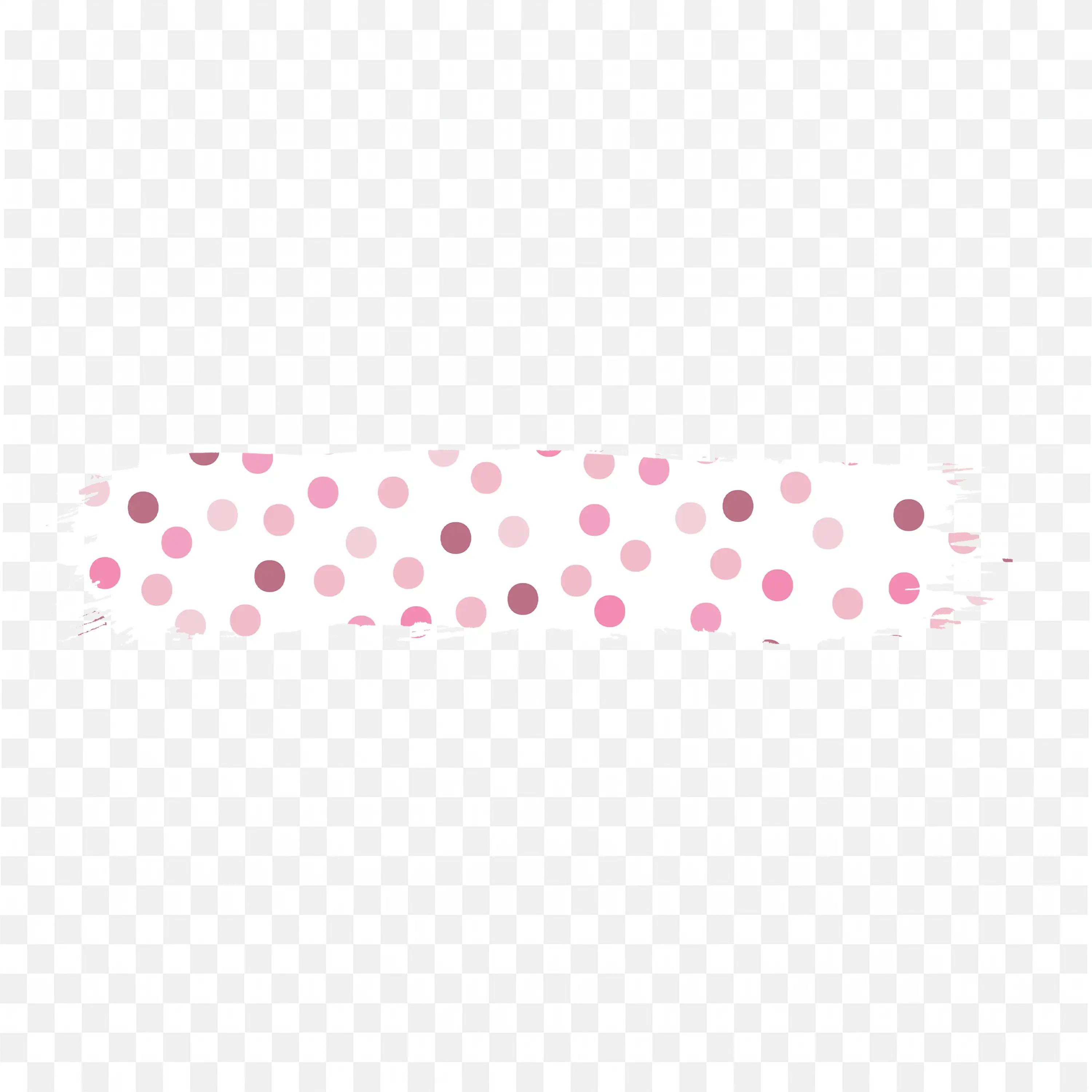 Pink Color in Dot Paint Stroke Banner Design PNG Download