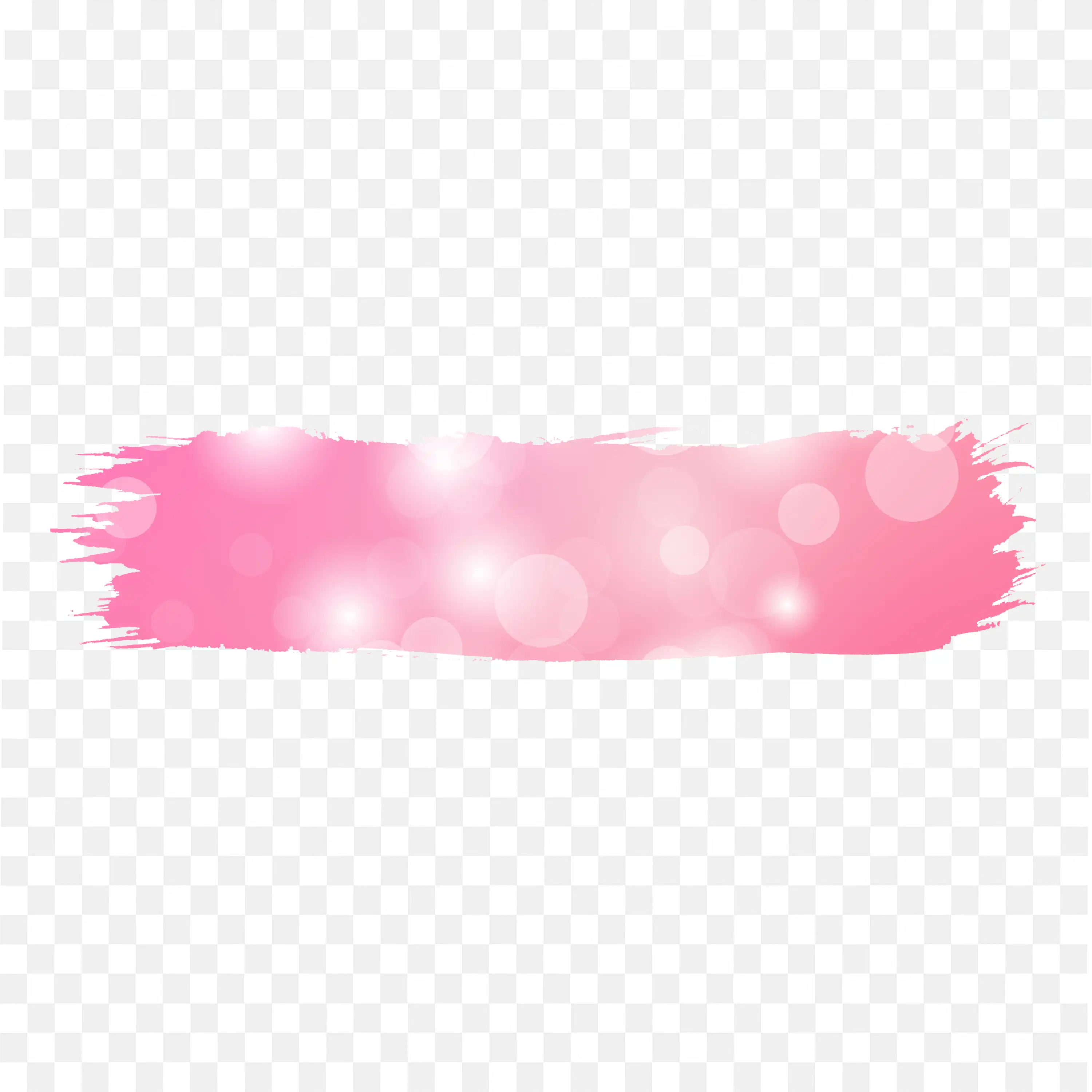 Pink Paint Stroke with Watercolor Banner Free PNG Download