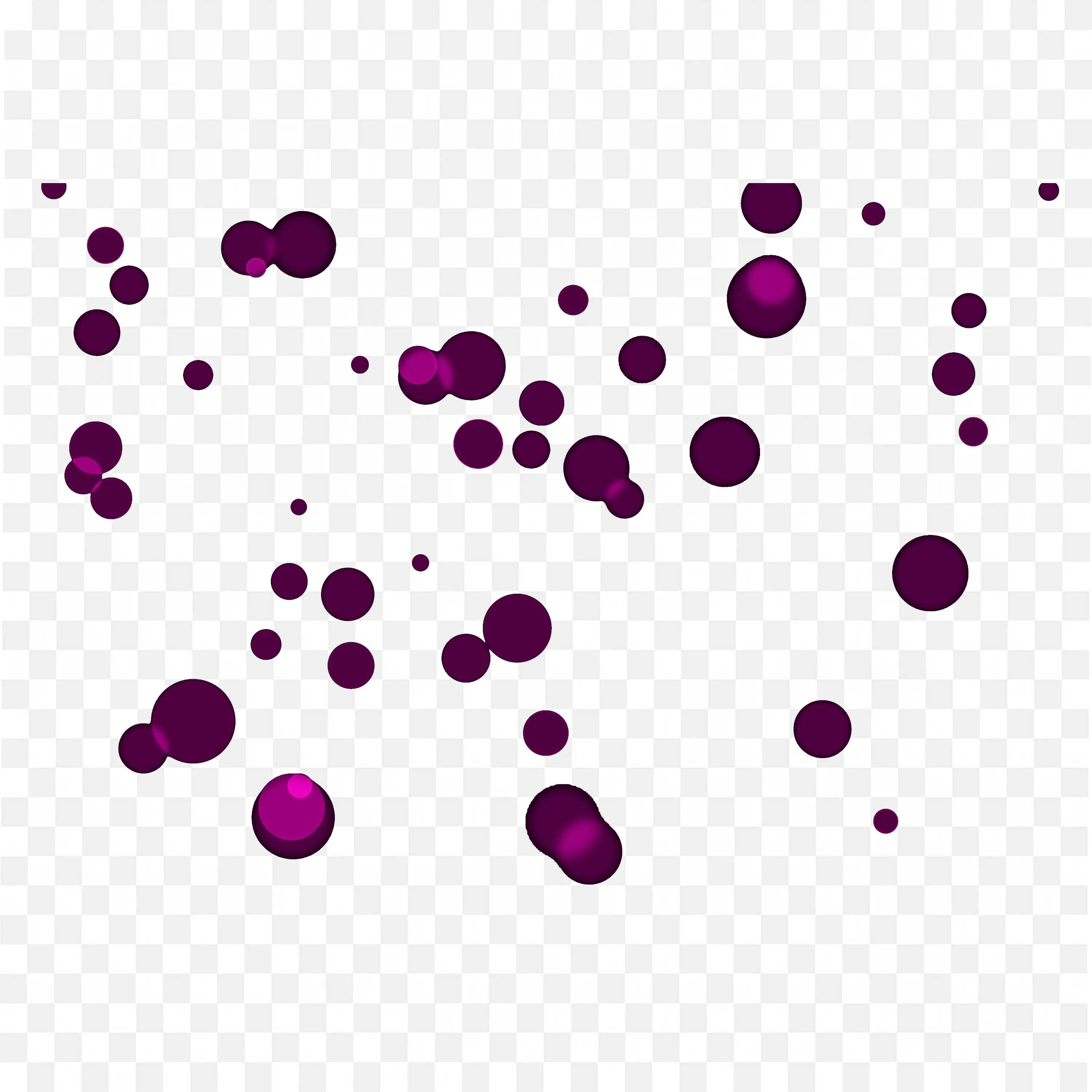 Purple Bokeh Overlay on Black Background PNG Free Download