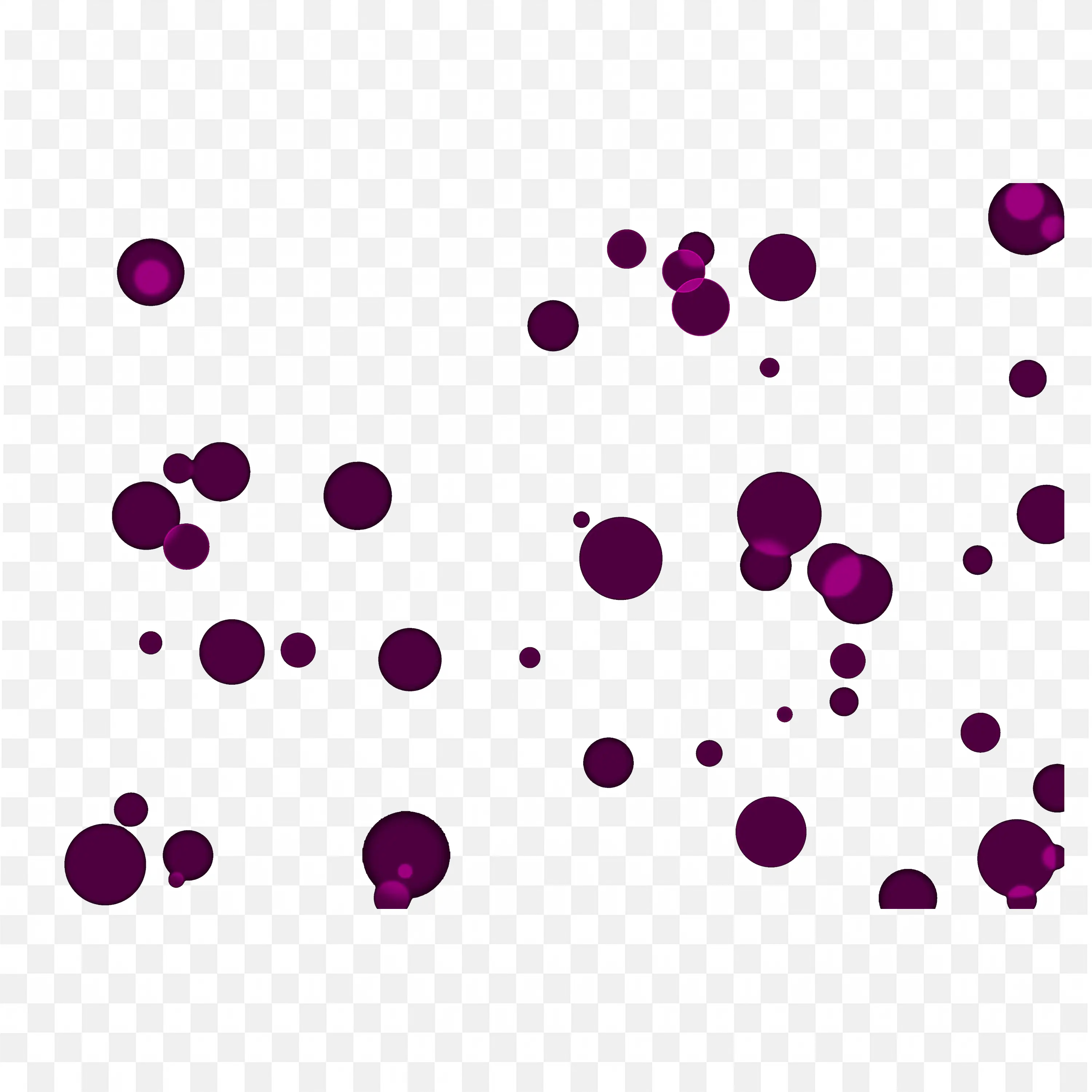Purple Bokeh Overlay with Black Background Transparent PNG
