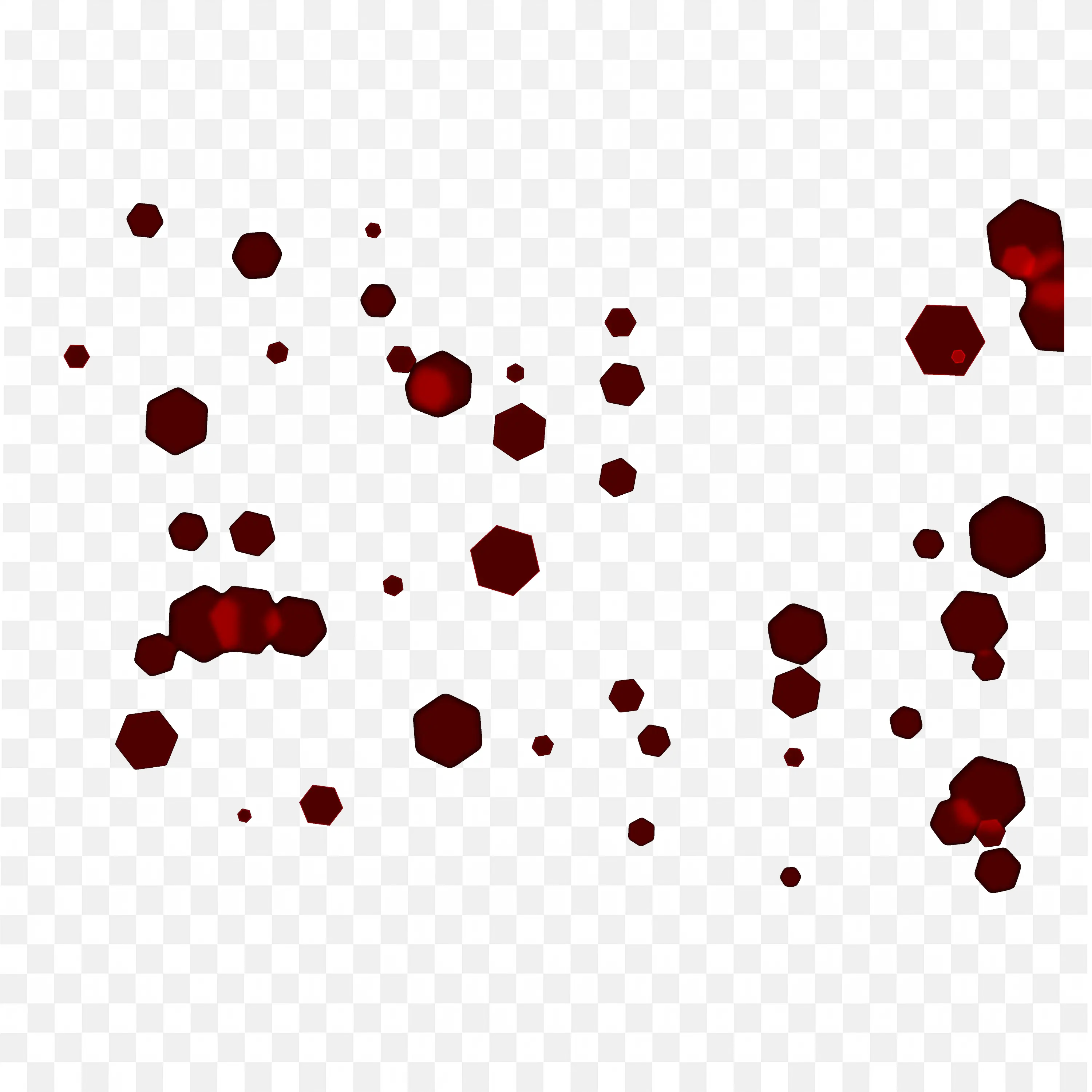 Red Bokeh Circle Effect Overlay on Black Background PNG