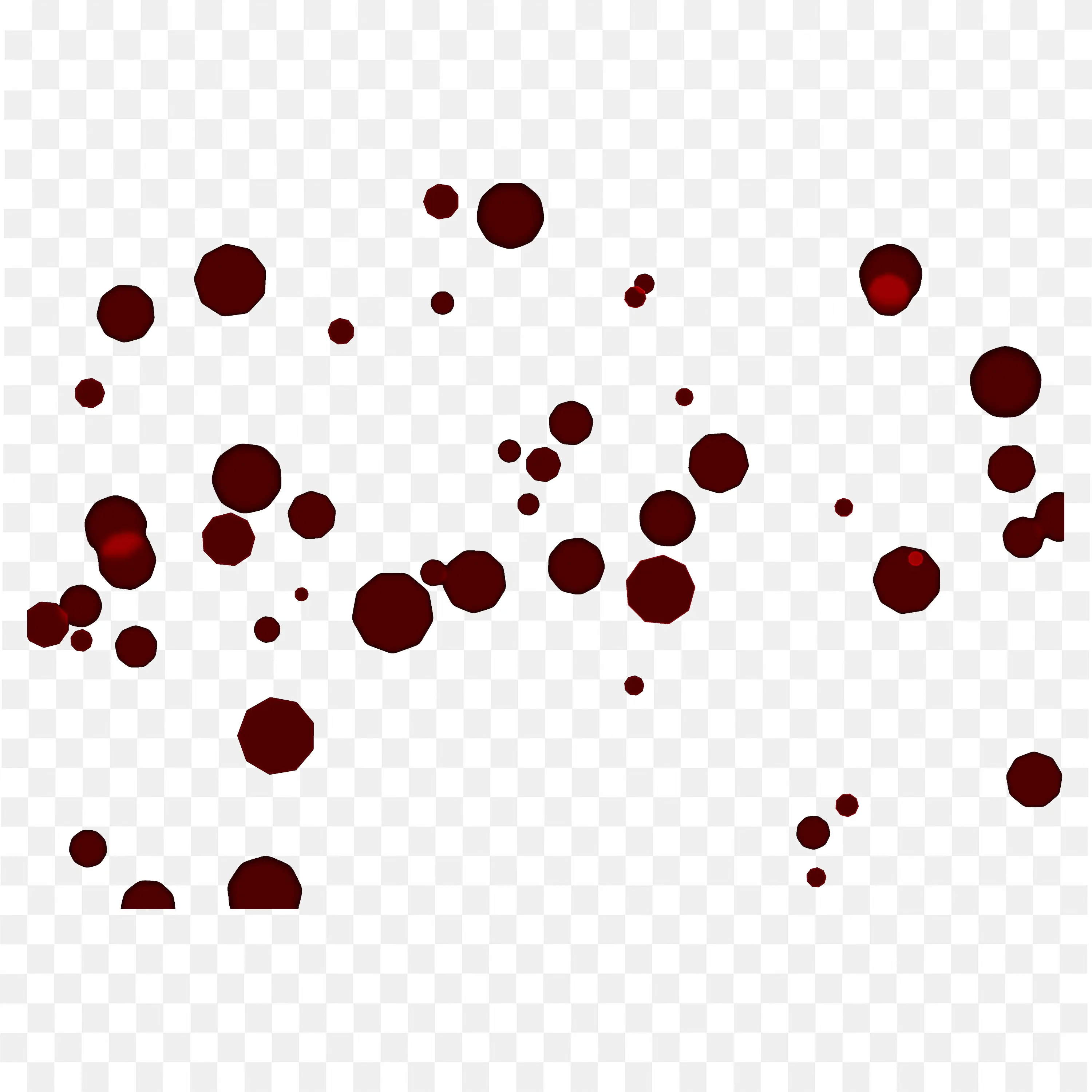 Red Bokeh Circles on Black Background Free PNG Download