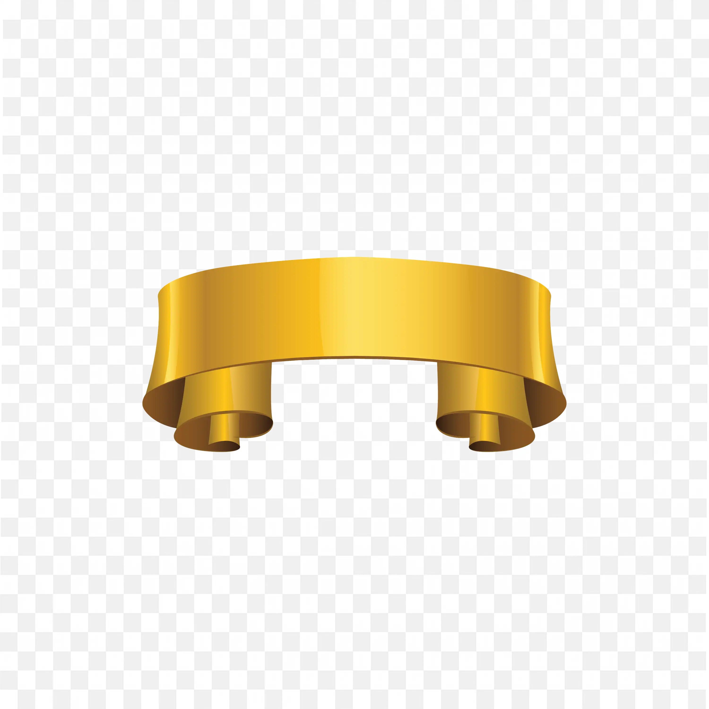 Short Gold Base with an Award Pedestal Style Banner PNG