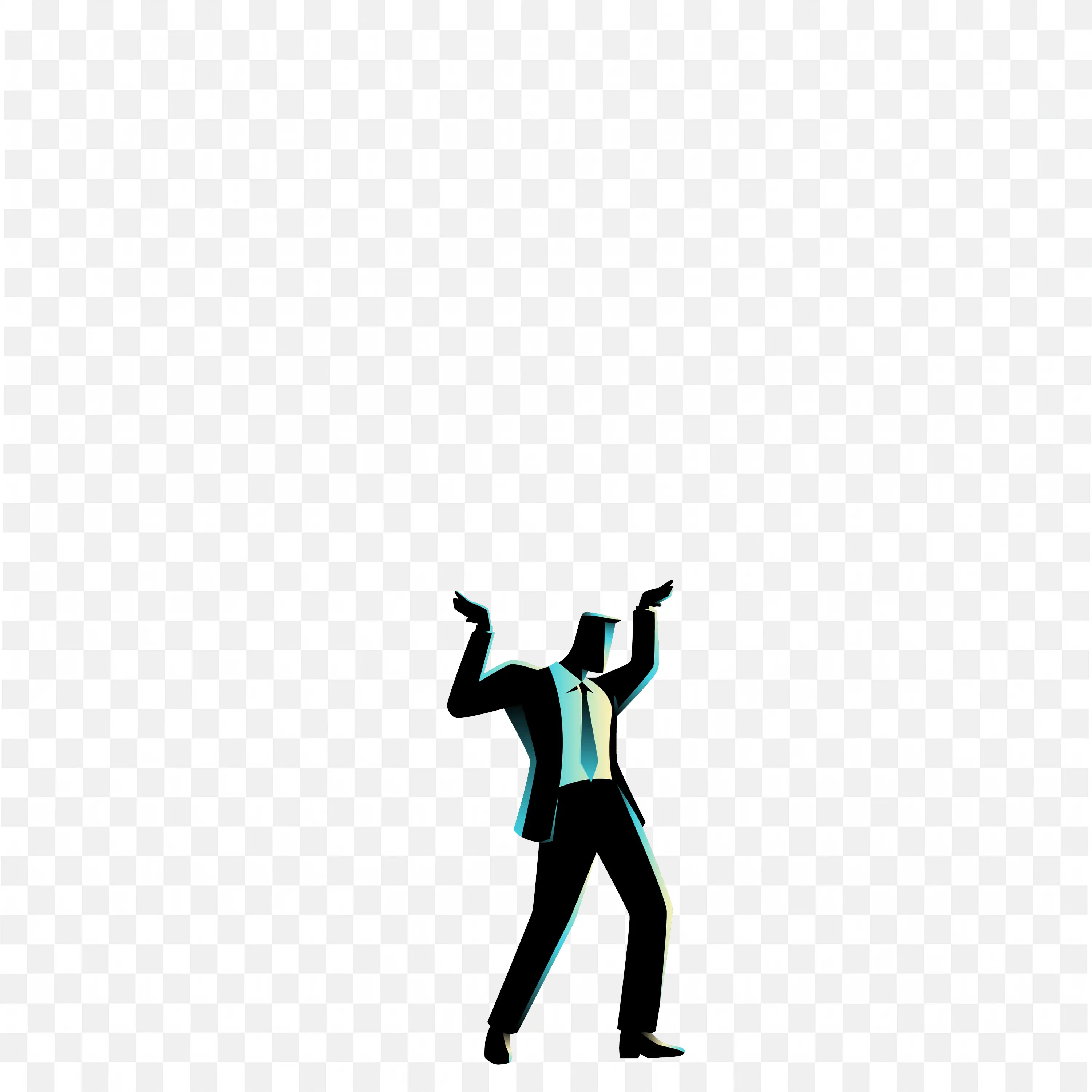 Png Image of Businessman Lifting Heavy Object Action Png