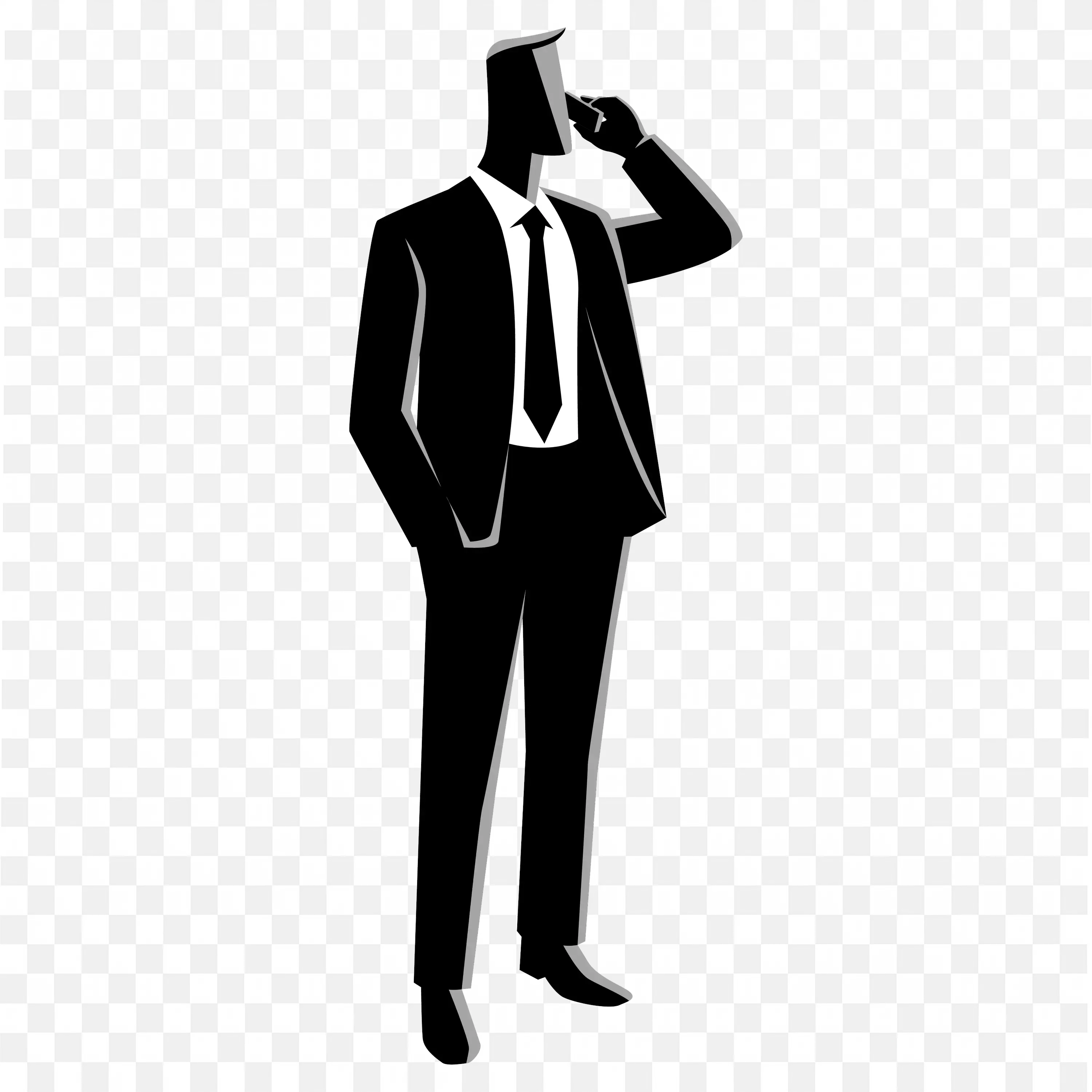 Confident Professional Talking on Phone Download Free Png